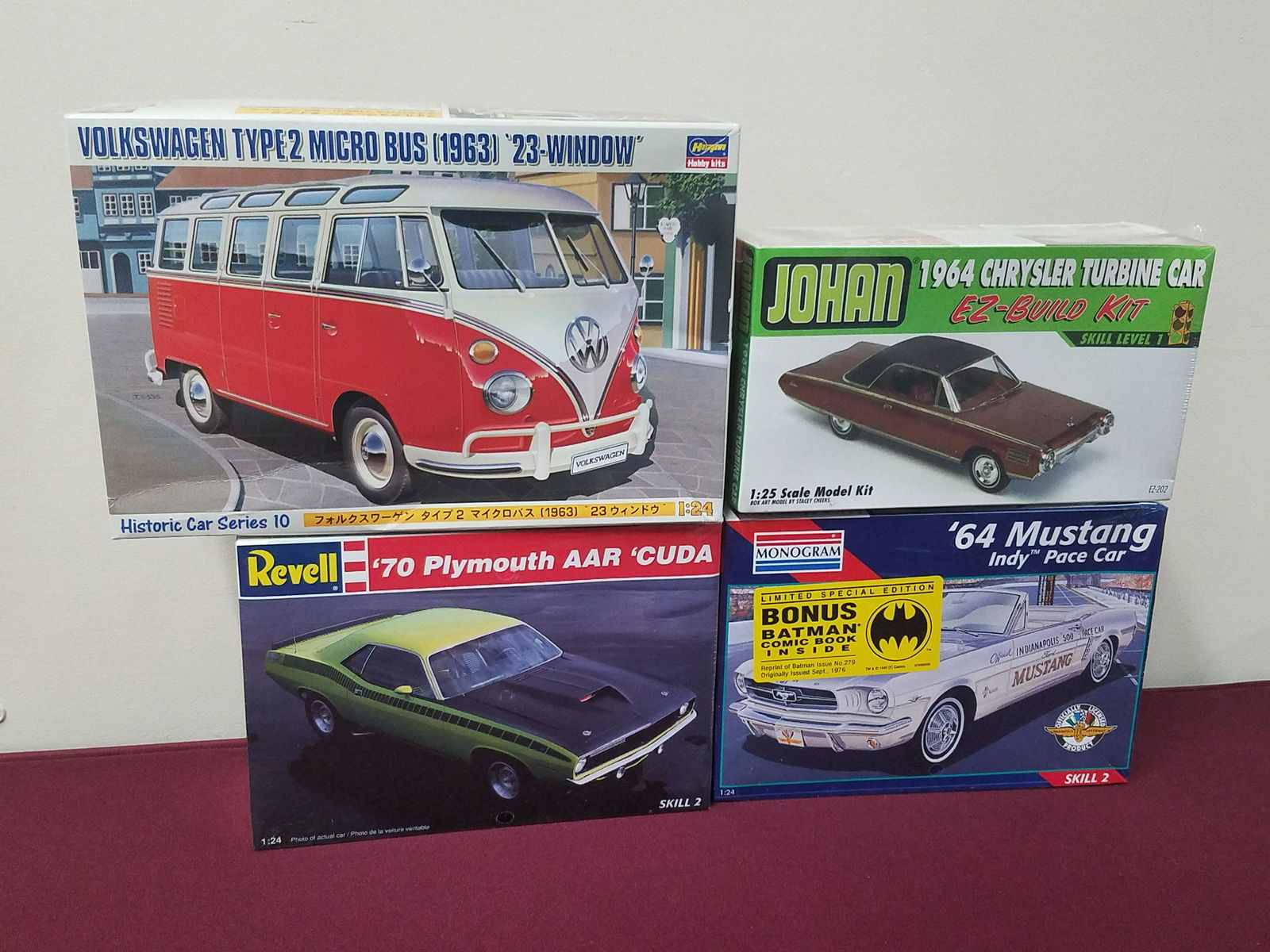 3 Model Cars and VW Micro Bus Model (1 of 3)