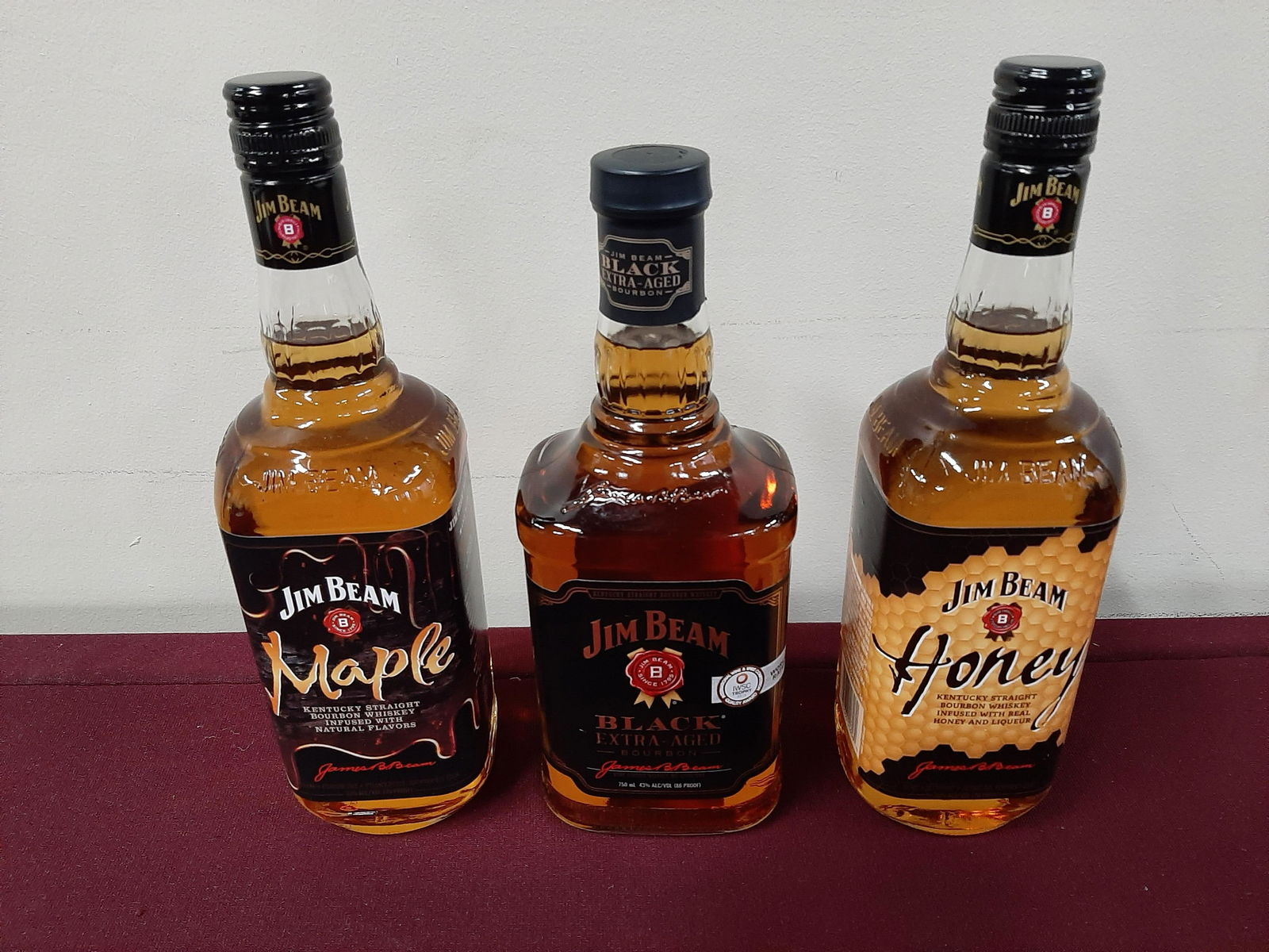3 Bottles of Estate Jim Beam Whiskey (1 of 1)