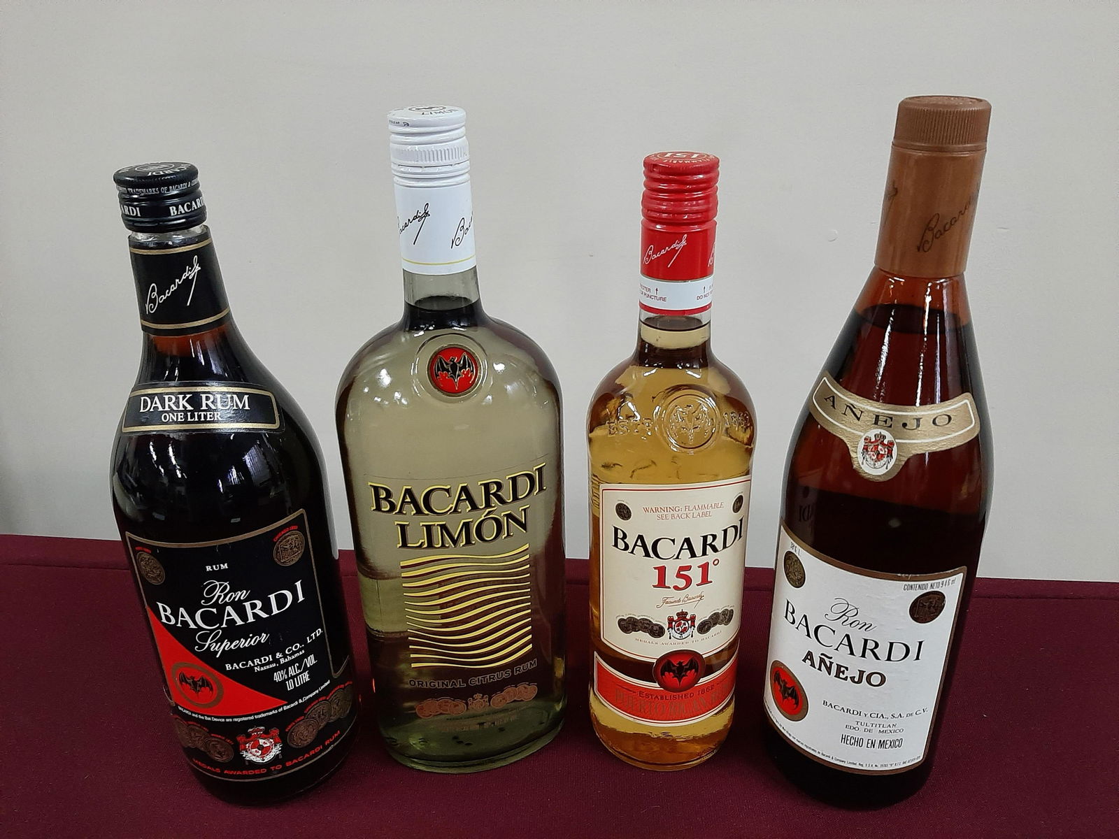 4 Bottles Estate Bacardi Rum (1 of 3)