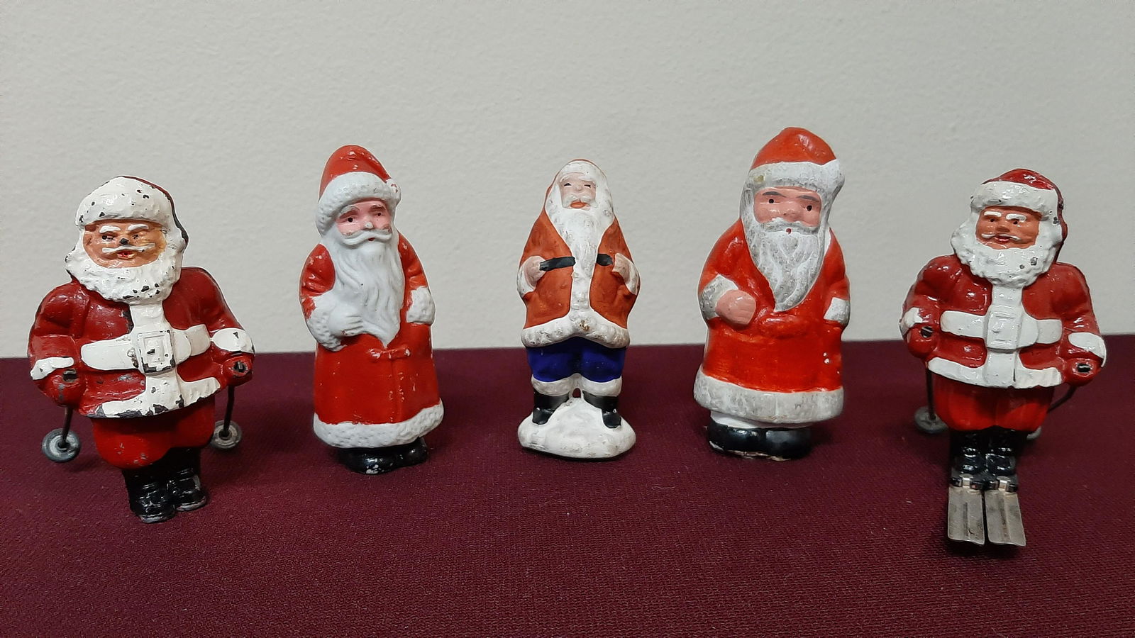 5 Antique Santa Figurines (1 of 11)