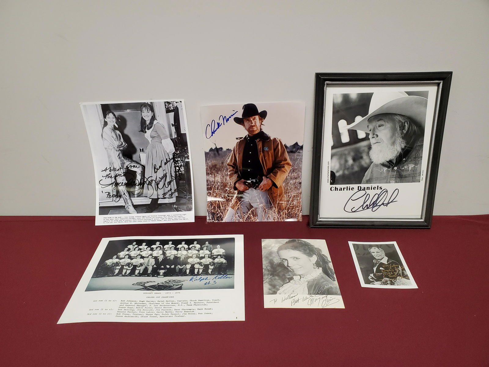 6 Autographed Photos Including Vincent Price (1 of 1)