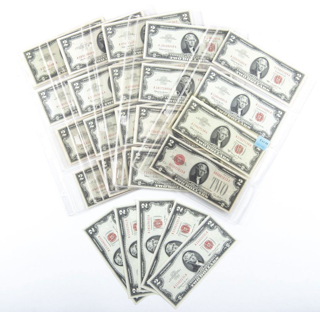 25 $2 Red Seal Notes (1 of 12)