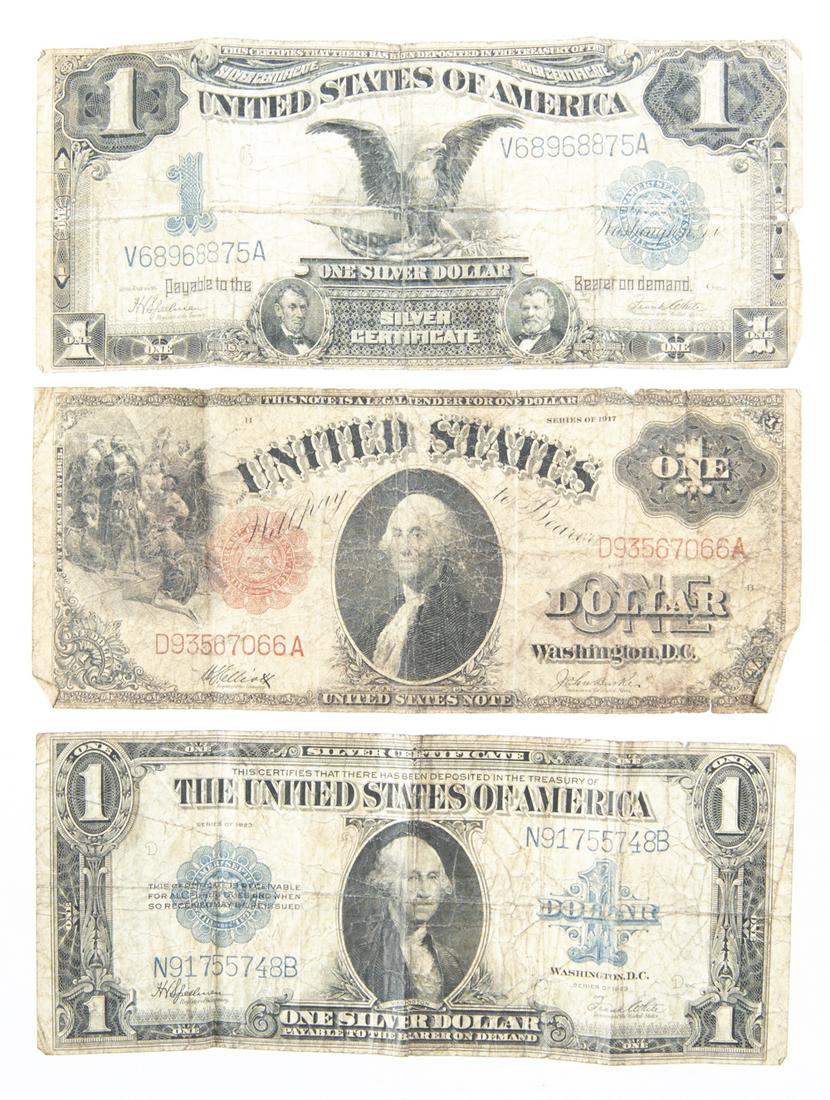 3 Large $1 US Notes (1 of 2)