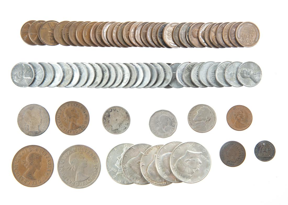 93 US and Foreign Coins (1 of 3)