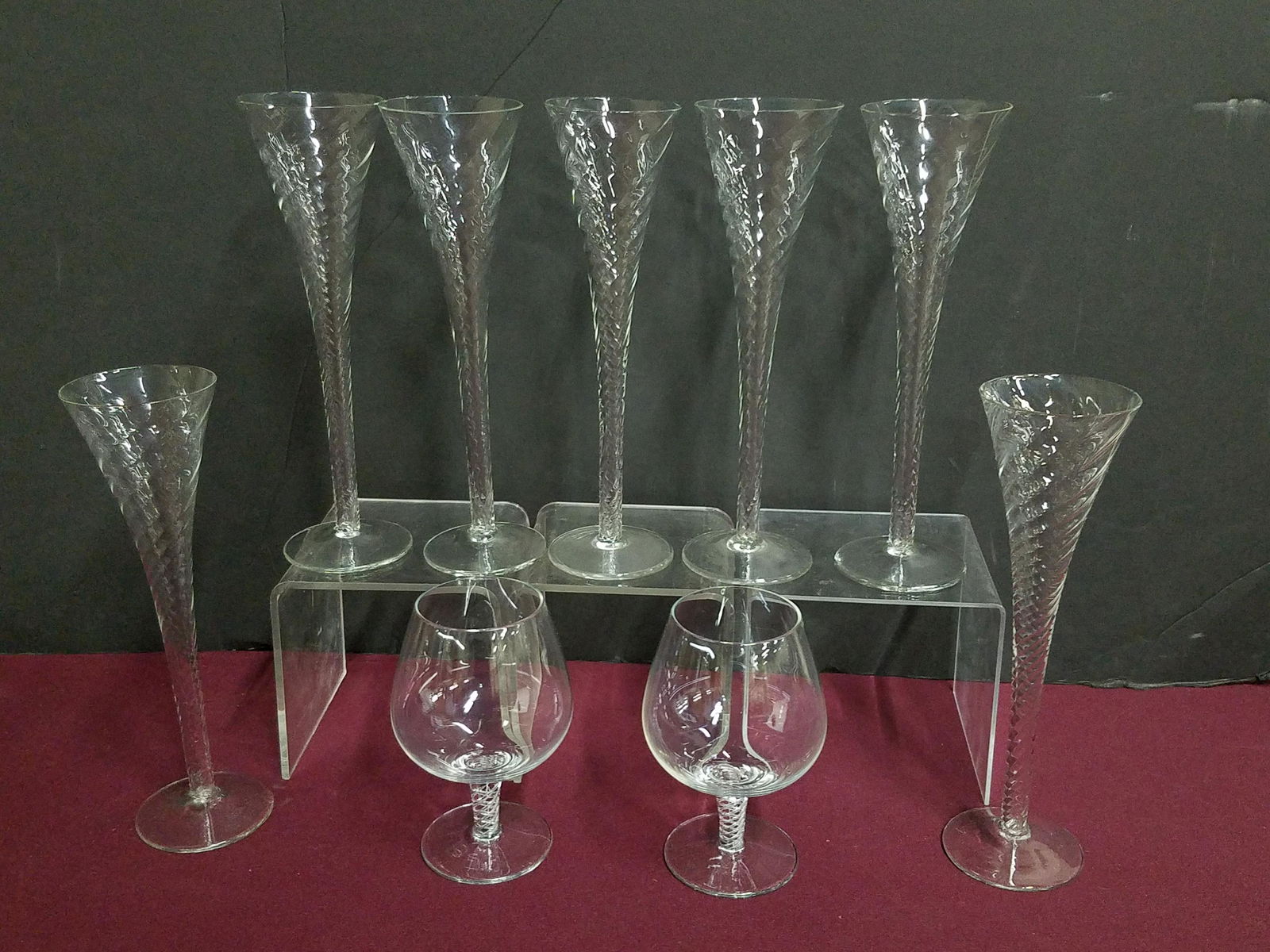 11 Pcs Glassware incl. Etched Decanter (1 of 5)