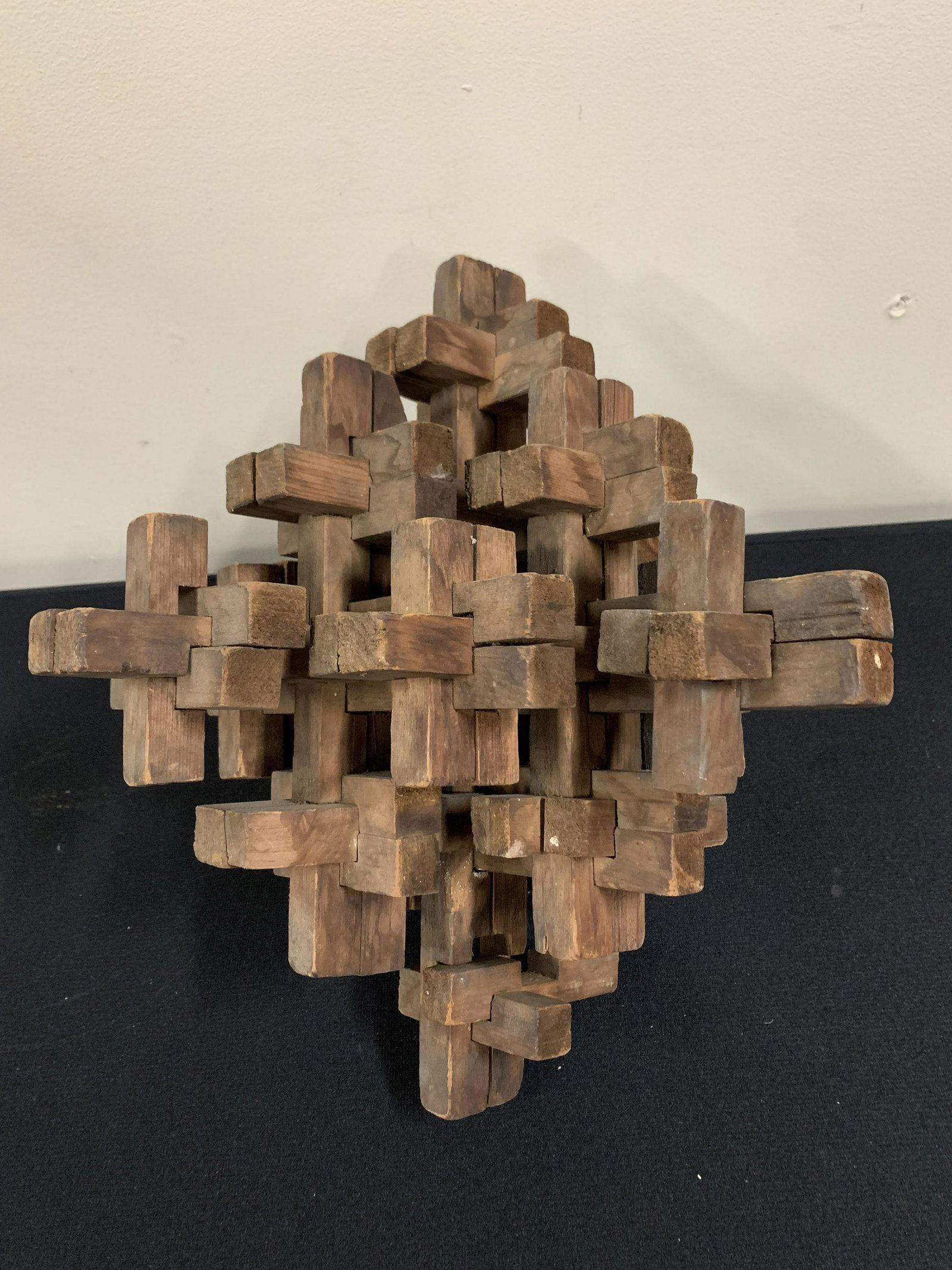 Antique Wood Puzzle: 11" wide x 9-1/2" high. Additional pieces included. Property from Rossmoyne Farm Mechanicsburg, PA.