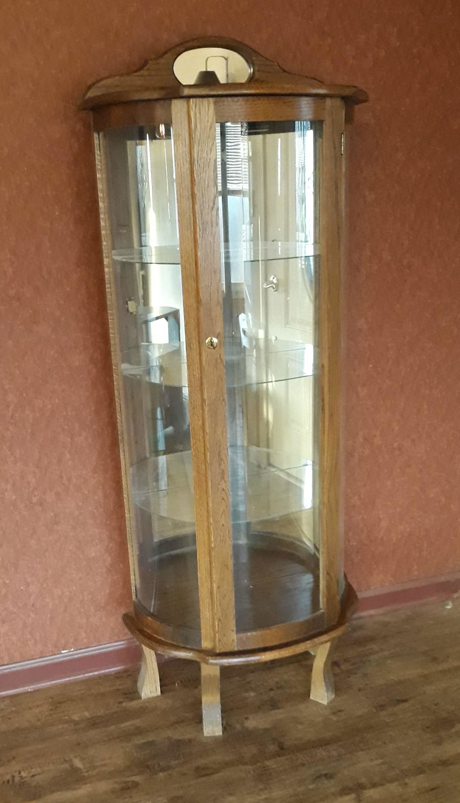 Bow Front Curio Cabinet (1 of 1)