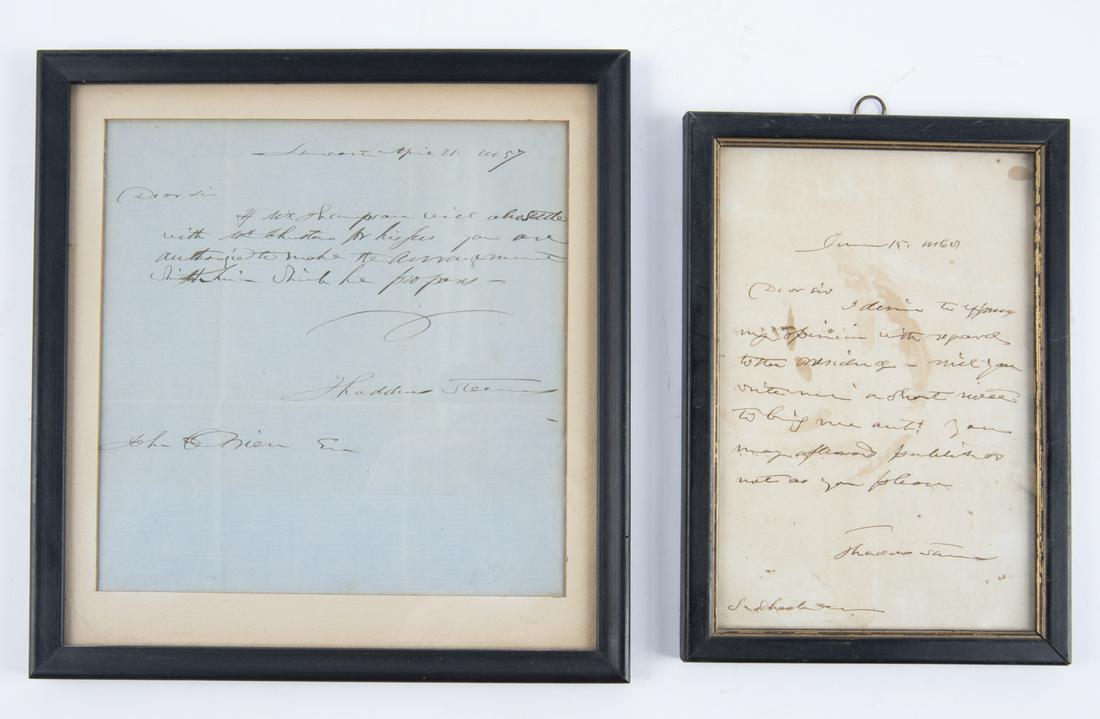 2 Thaddeus Stevens Signed Letters (1 of 3)