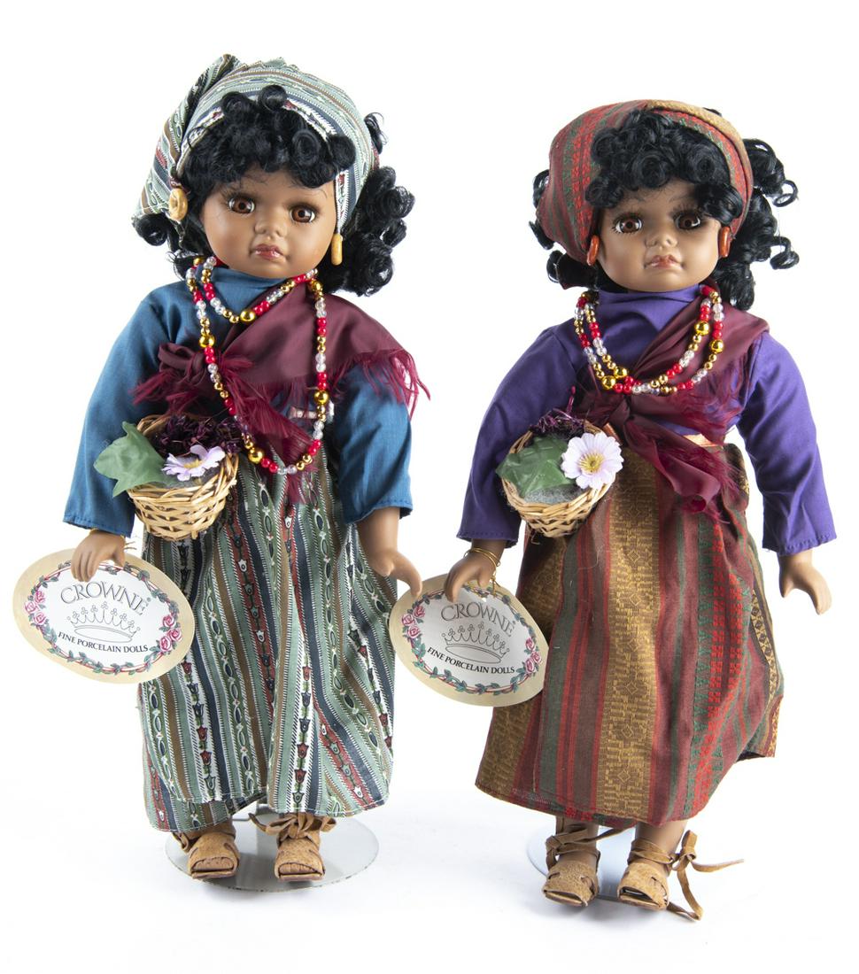 crowne fine porcelain dolls