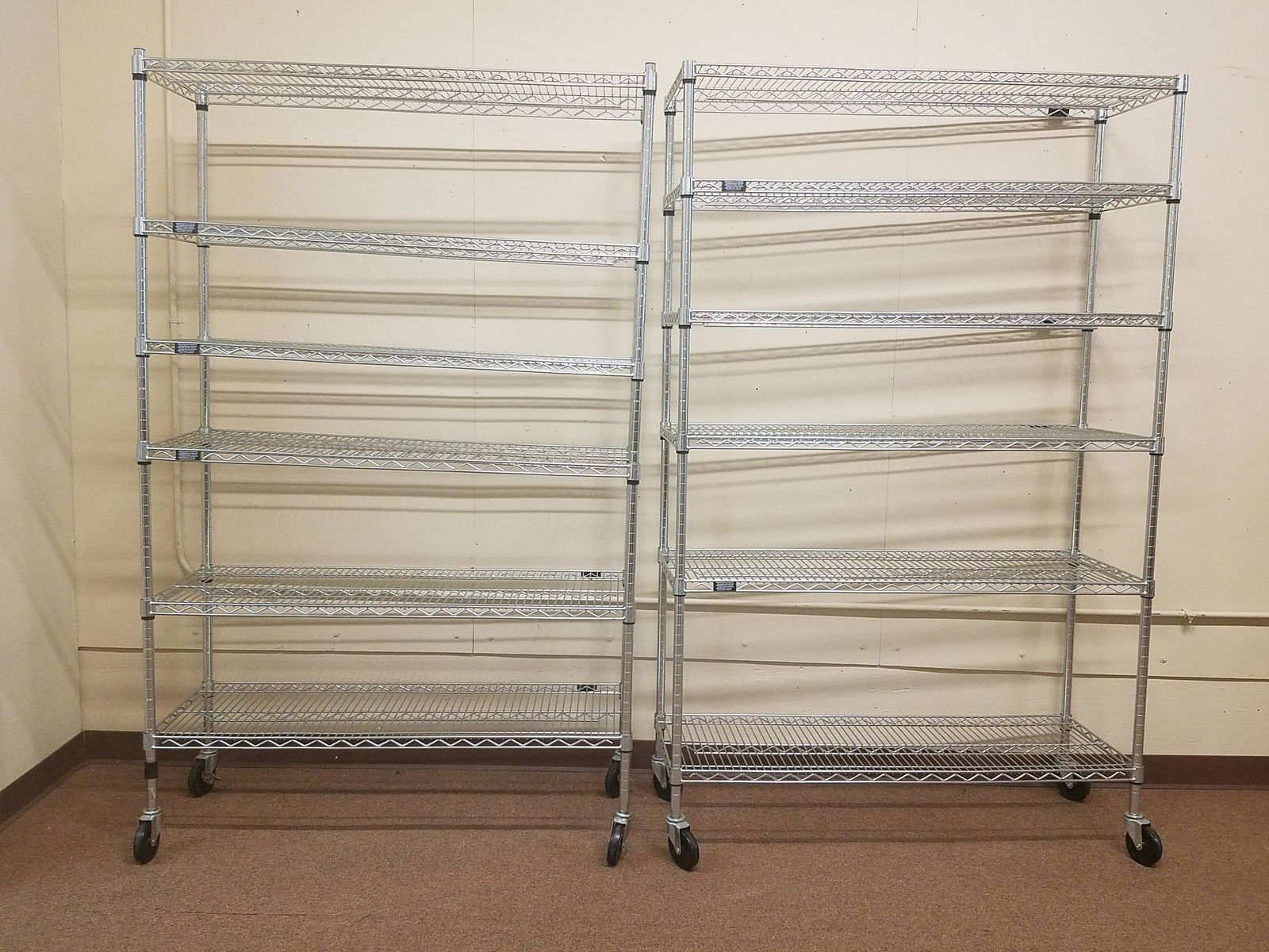2 Shelf Tech System Rolling Racks (1 of 2)