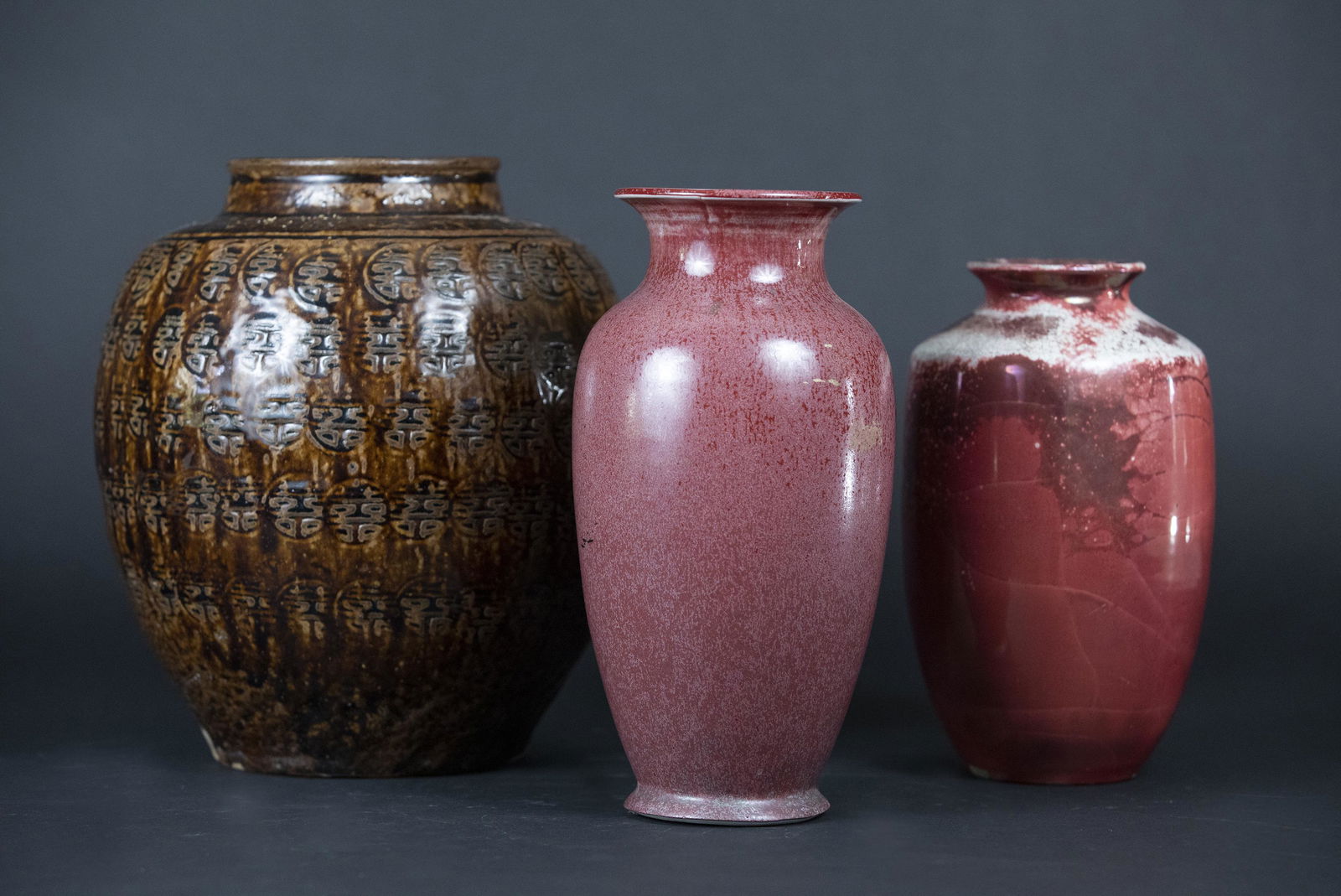 3 Asian Vases Incl Sang De Boeuf (1 of 2)