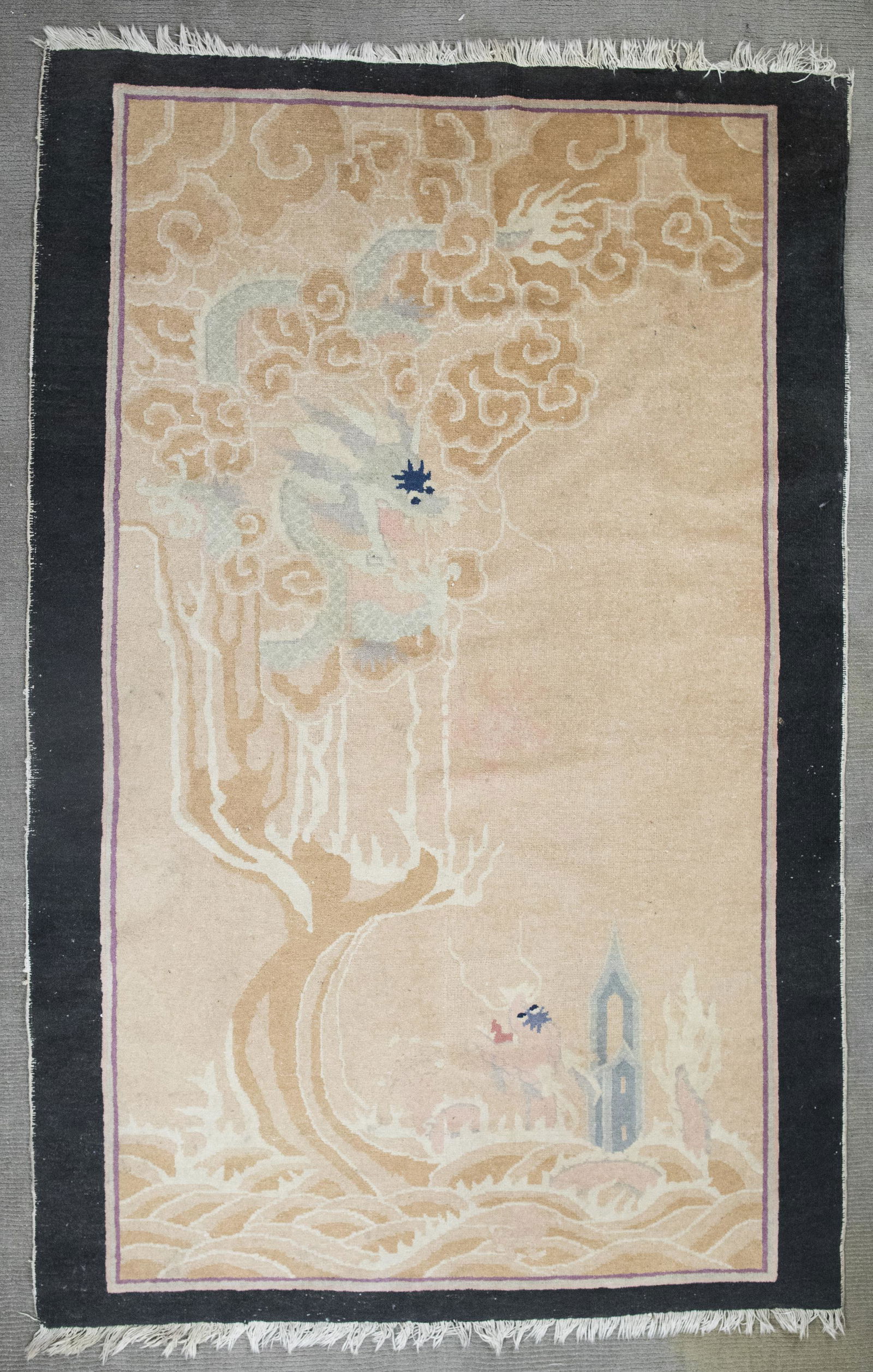 Chinese Area Rug with Dragon Design (1 of 2)