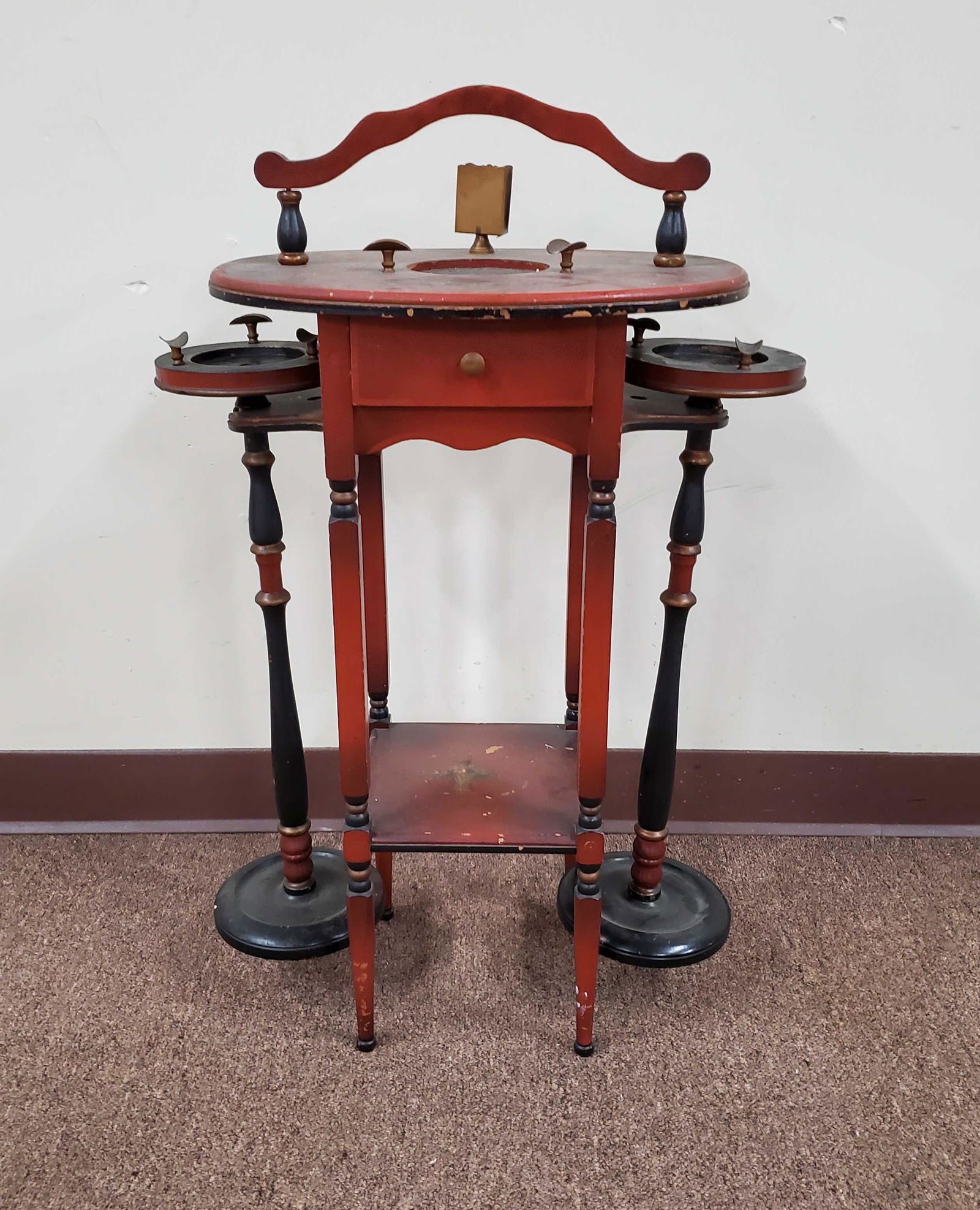 Smoking Stand with 2 Side Ash Trays (1 of 4)