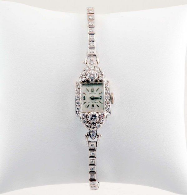 Ladies Croton 14K White Gold & Diamond Wristwatch - 2
