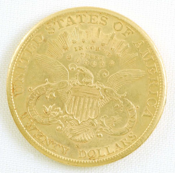 1900-S Liberty Head Double Eagle $20 Gold Coin AU - 2