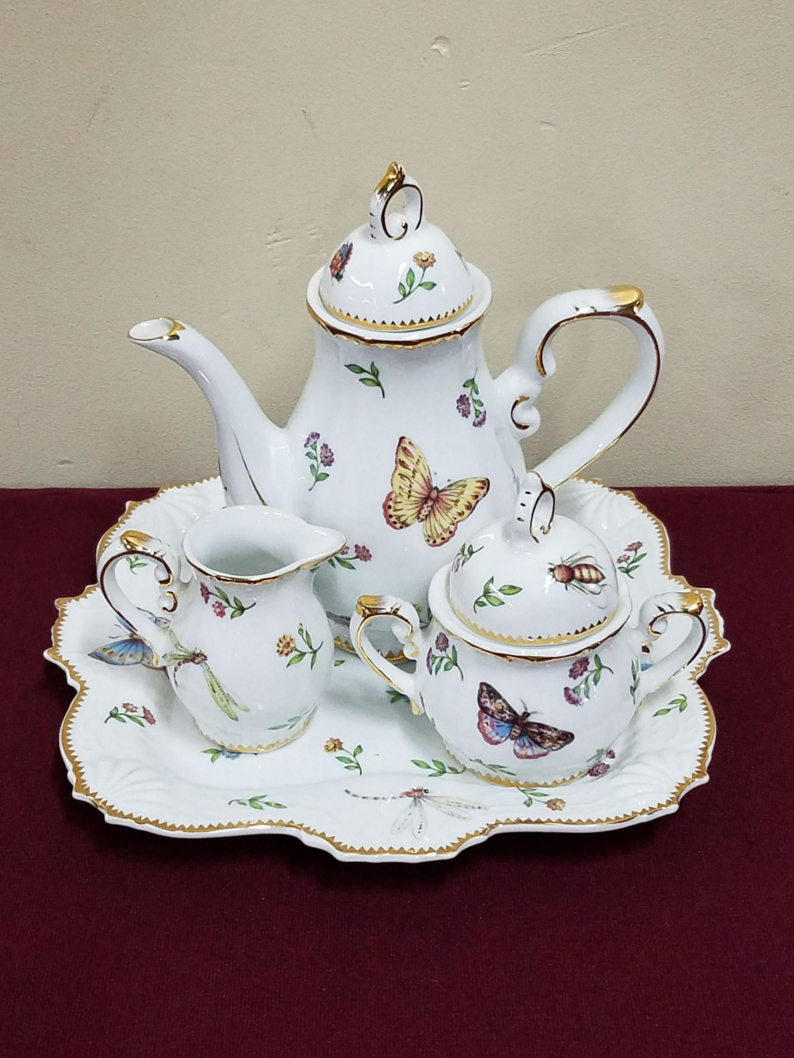 4 Pc I. Godinger & Co Tea Set (1 of 4)