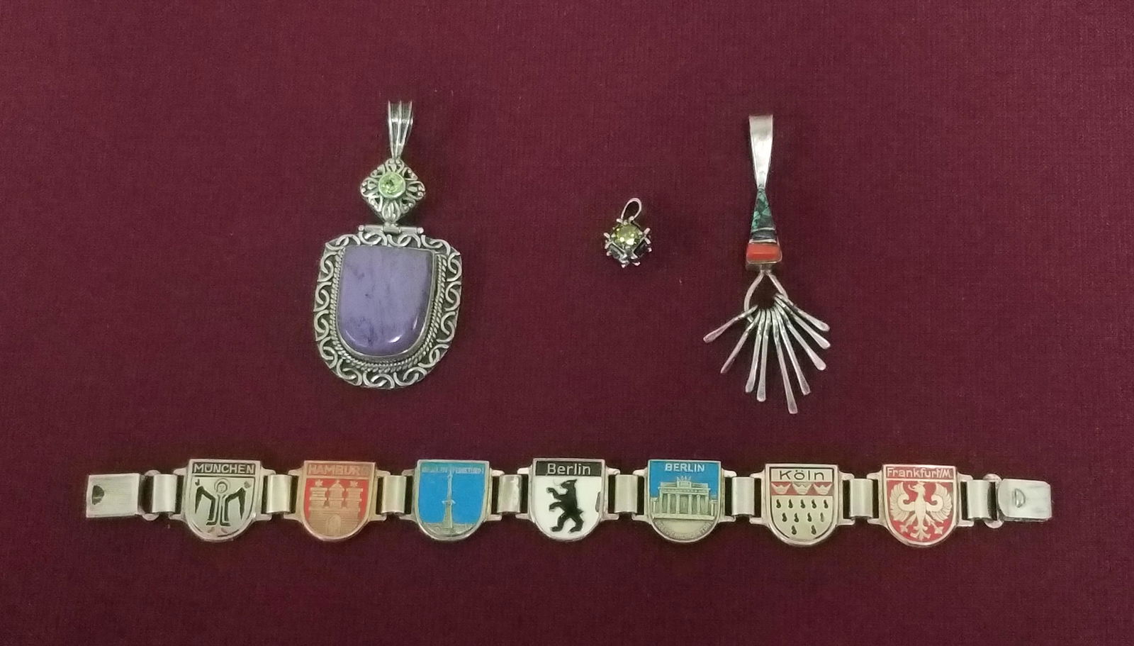 4 Pcs Jewelry incl. German Bracelet and Sterling (1 of 4)