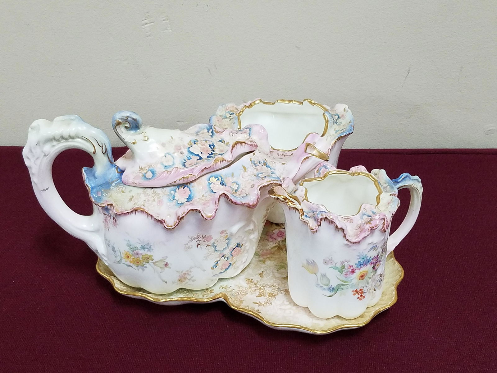 4 Pc Doulton Porcelain Tea Set (1 of 7)
