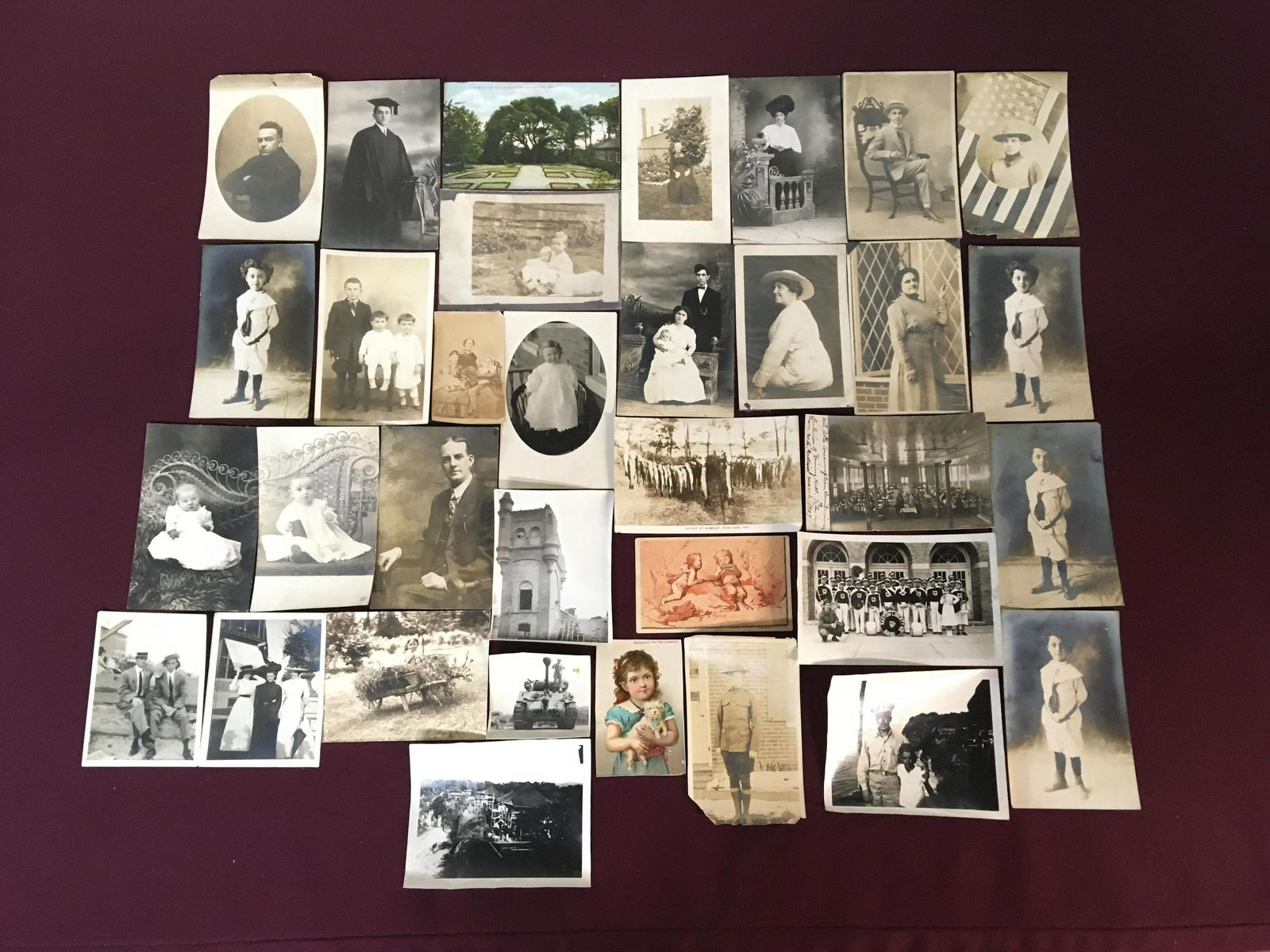34 Antique Photos and Post Cards (1 of 4)