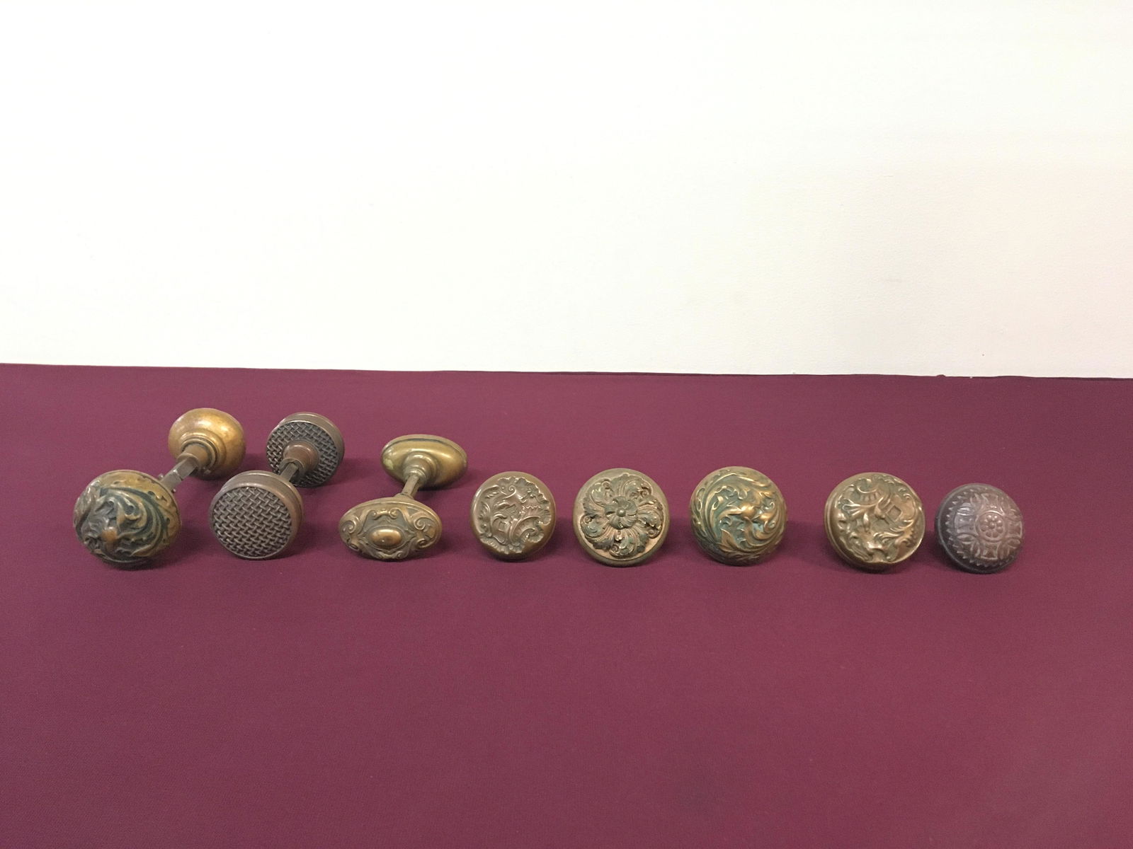 8 Pcs Antique Door Hardware (1 of 9)