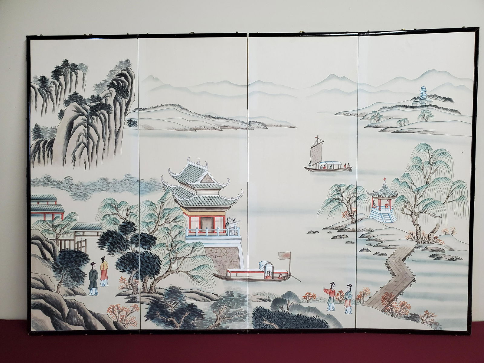Asian Painted Wall Screen (1 of 9)