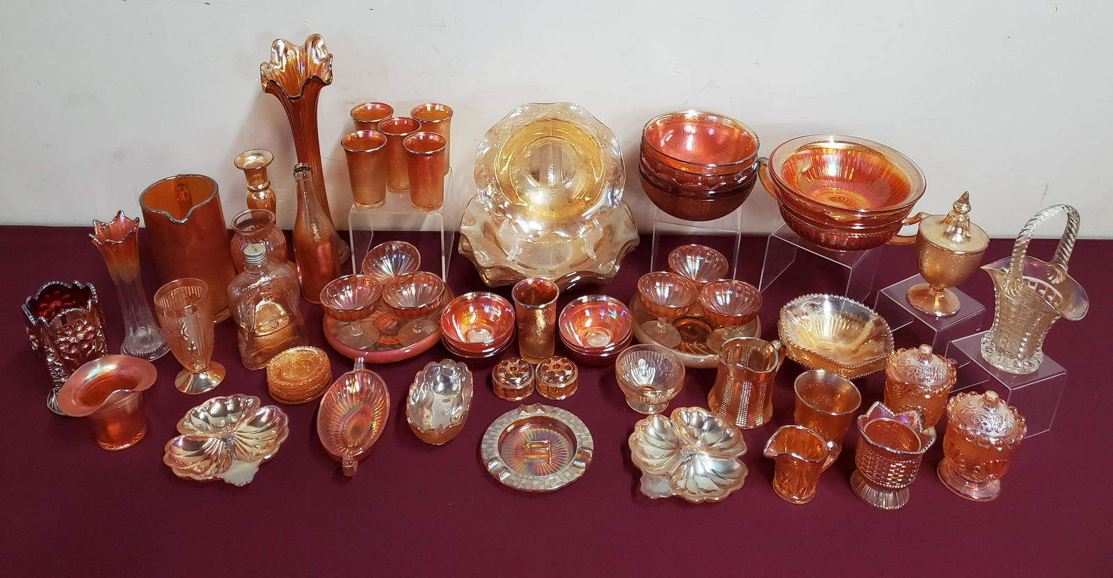 68 Pc Carnival Glass Collection (1 of 9)
