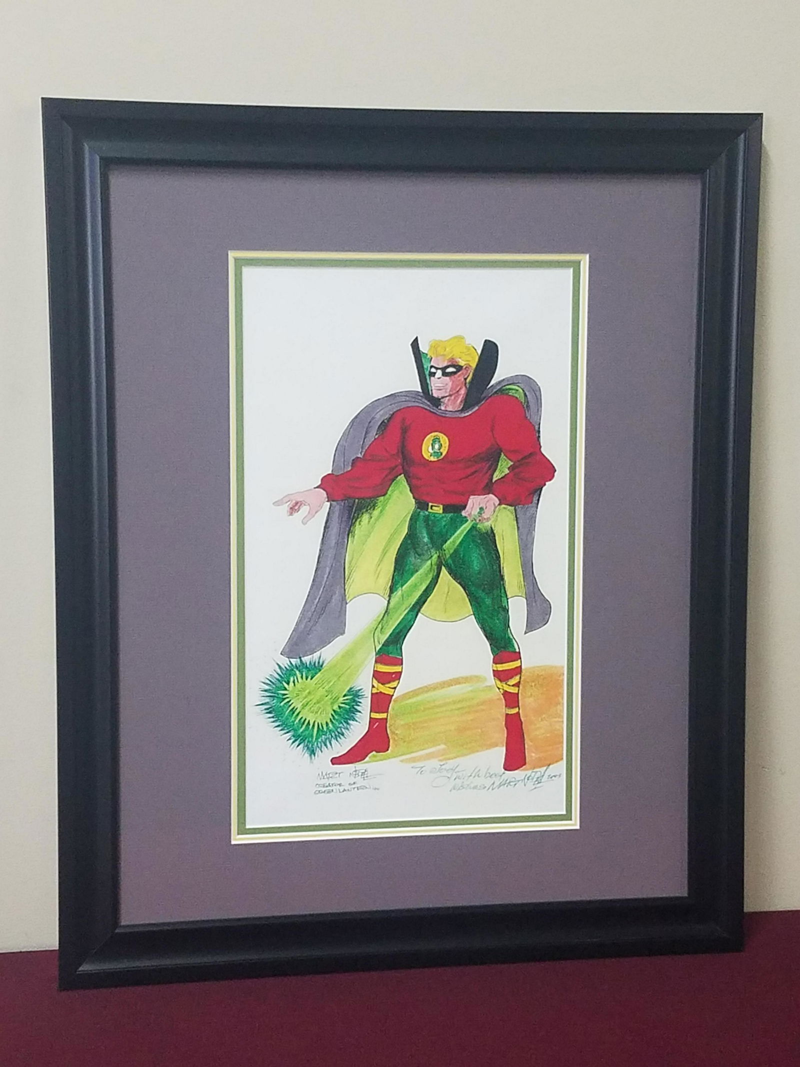 Martin Nodell Autographed Green Lantern Print (1 of 3)