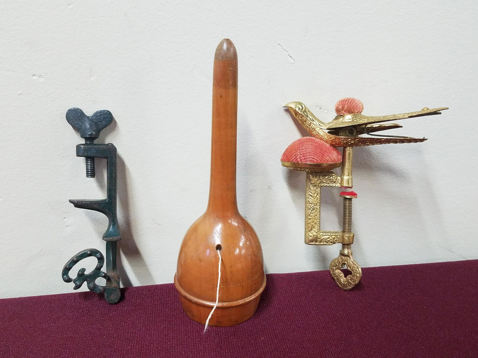 3 Pcs Antique Sewing incl. Bird Clamp (1 of 5)