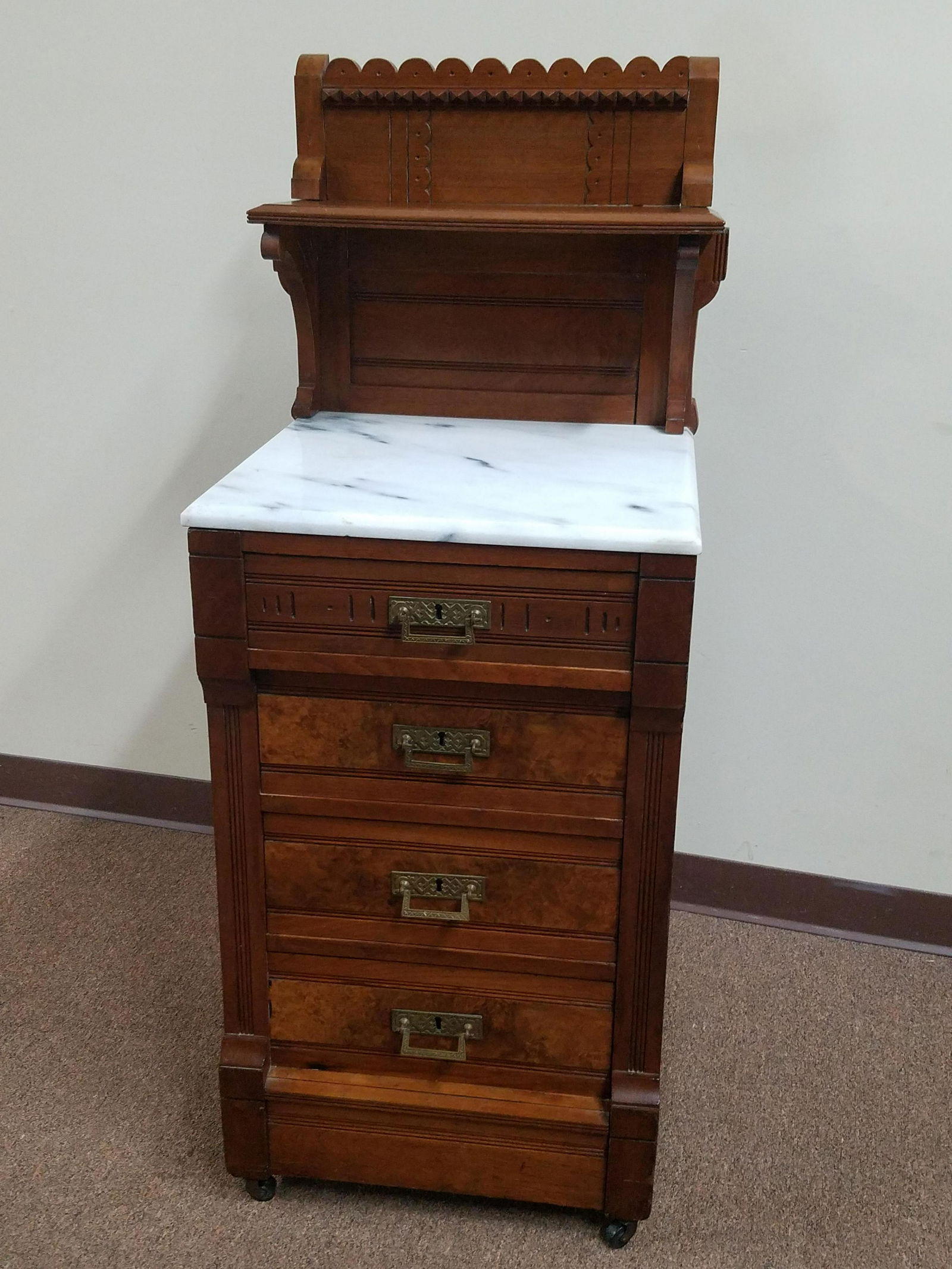 Victorian Marble Top Cabinet (1 of 2)