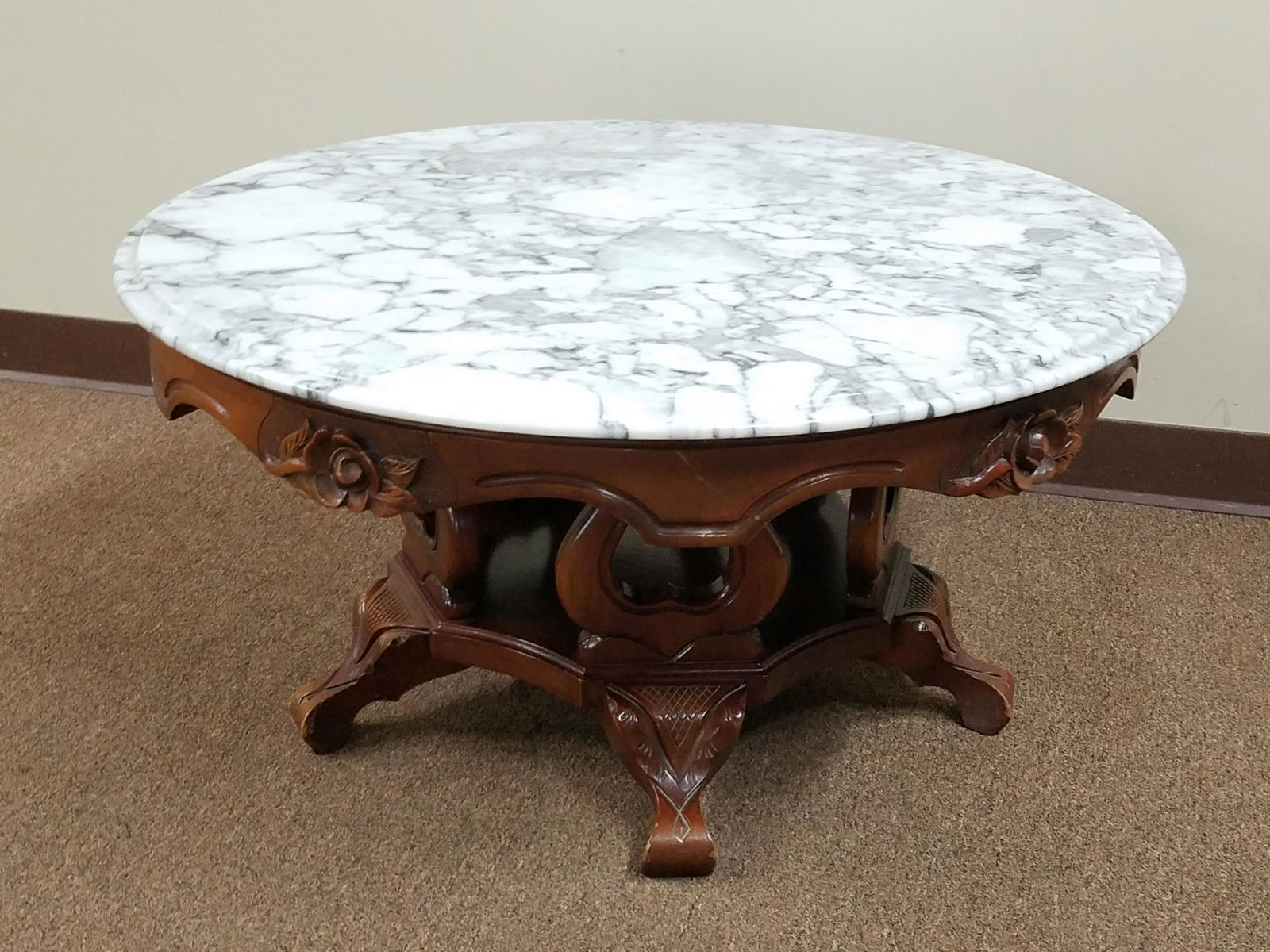 Marble Top Coffee Table (1 of 2)