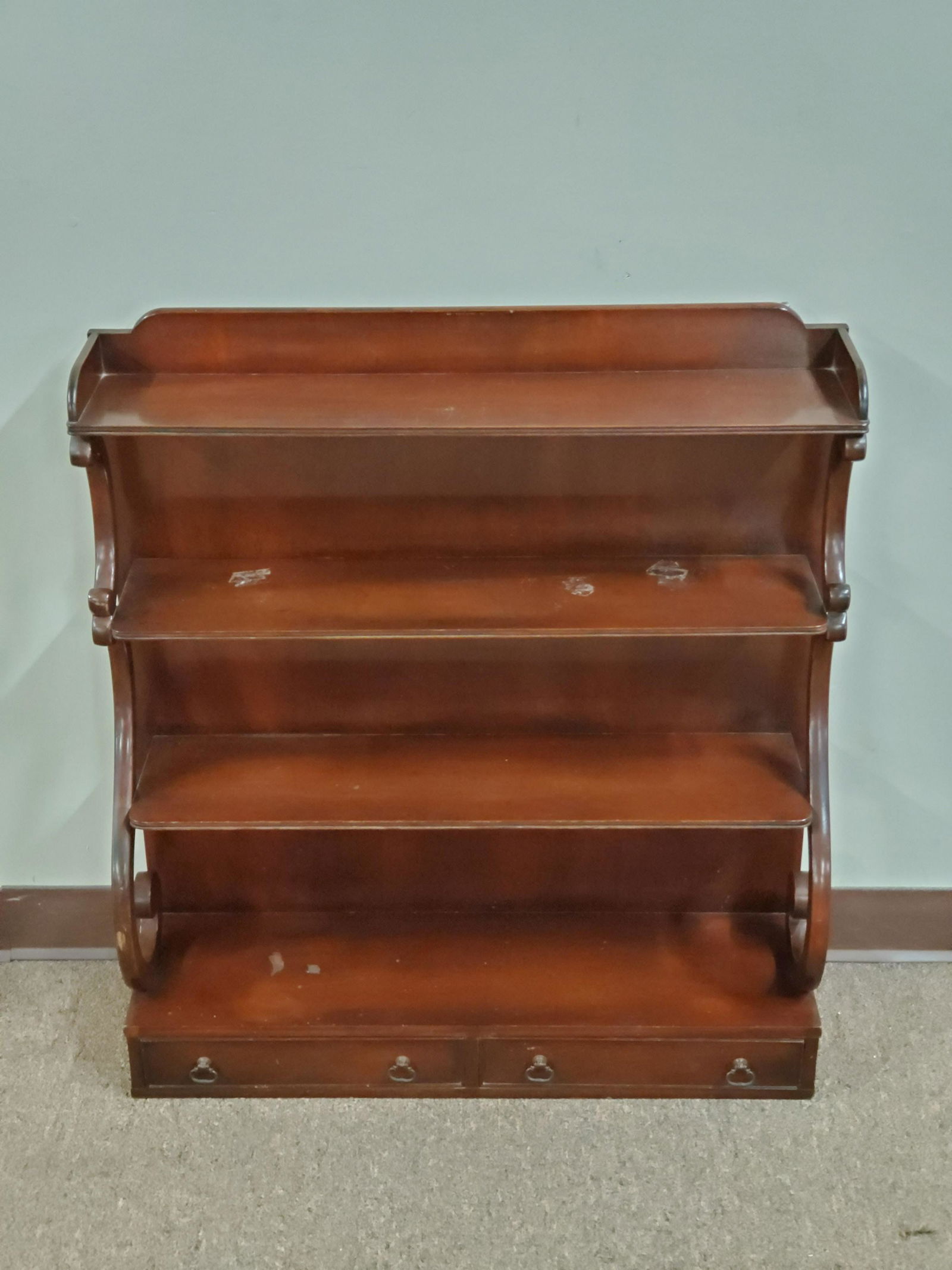 Low Bookshelf with Drawers (1 of 2)