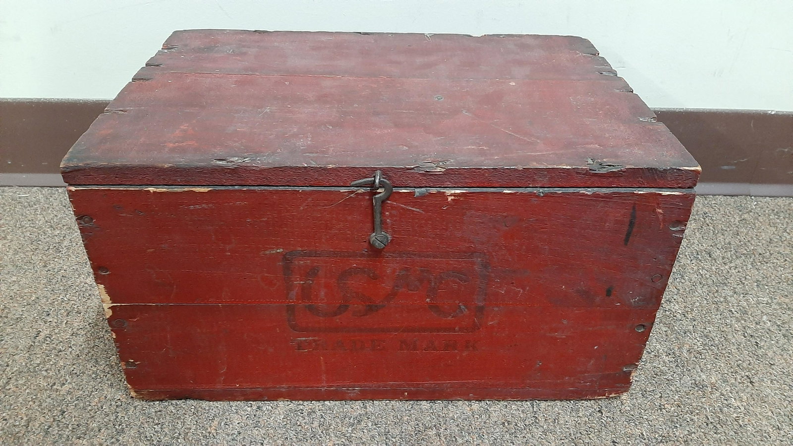 United Shoe Machinery Corp. Crate: 15" wide X 10 1/4" deep X 7 3/4" high.
