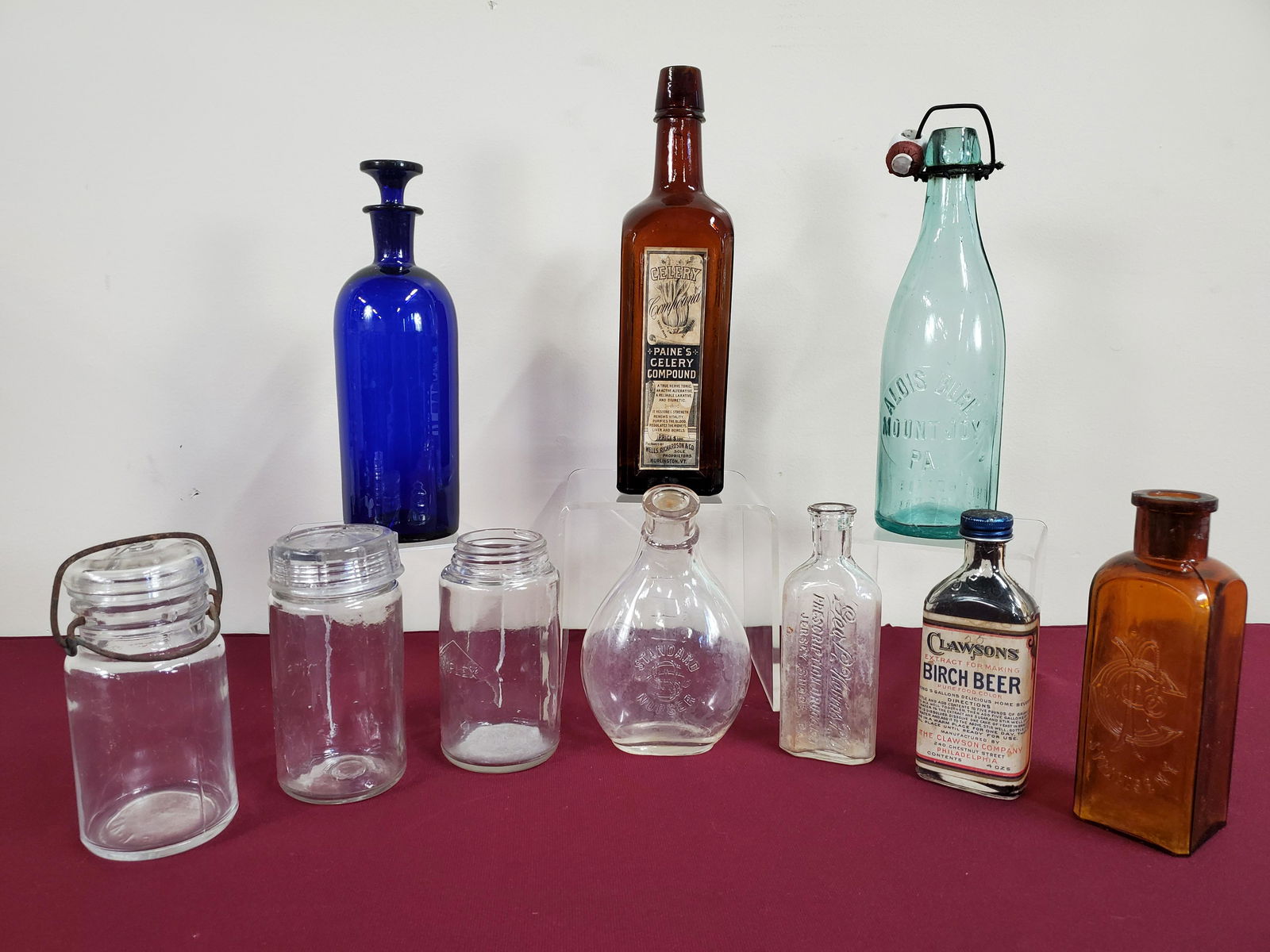 10 Antique Bottles and Jars (1 of 3)