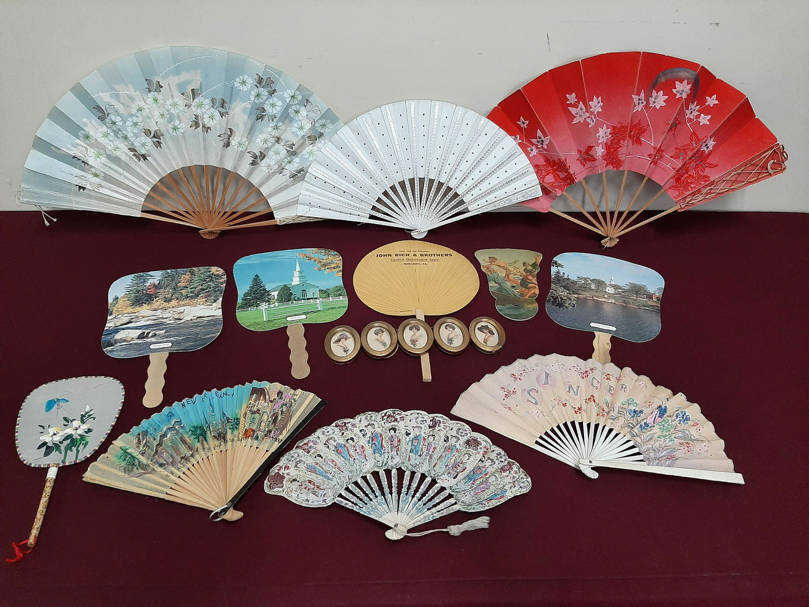 13 Pcs Fans and Portraits Incl. Advertising (1 of 13)