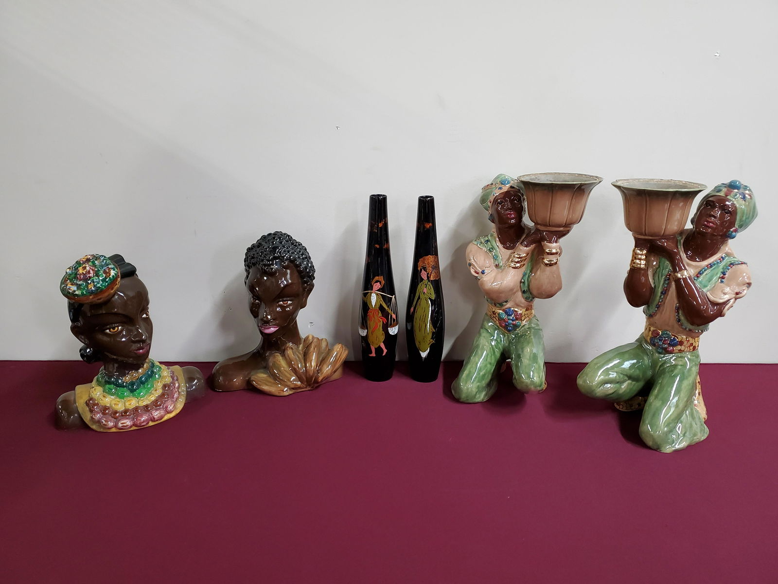 6 Pcs incl. Ceramics and Painted Vases (1 of 4)