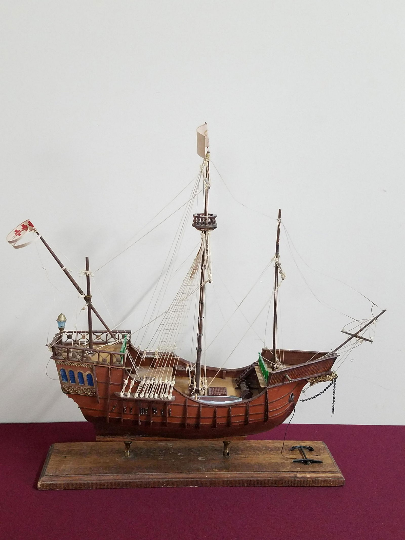 Scratch Built Santa Maria Ship Model (1 of 5)