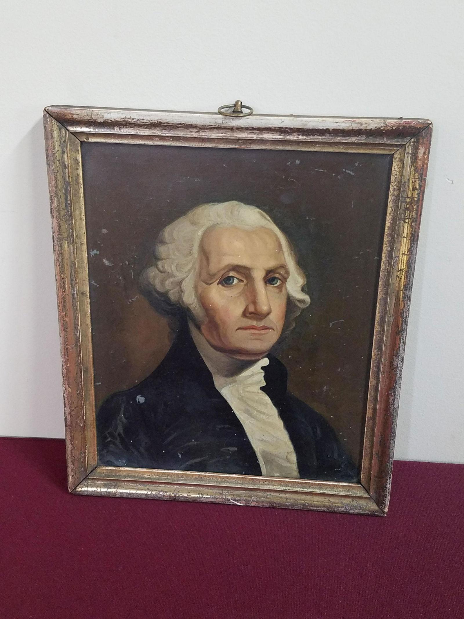 Antique George Washington Painting on Tin (1 of 2)