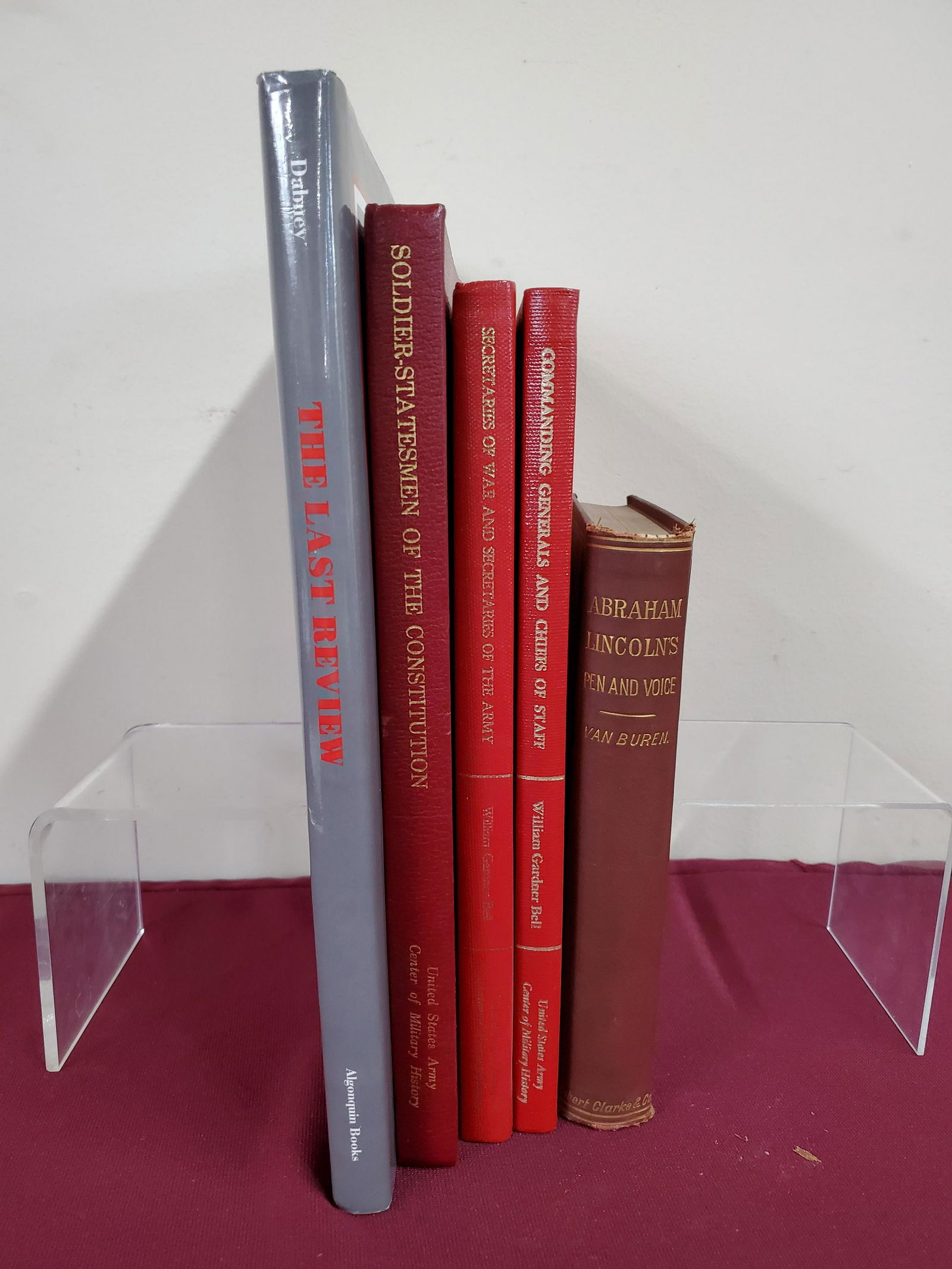 5 Military Books incl. A. Lincoln Pen and Voice (1 of 5)