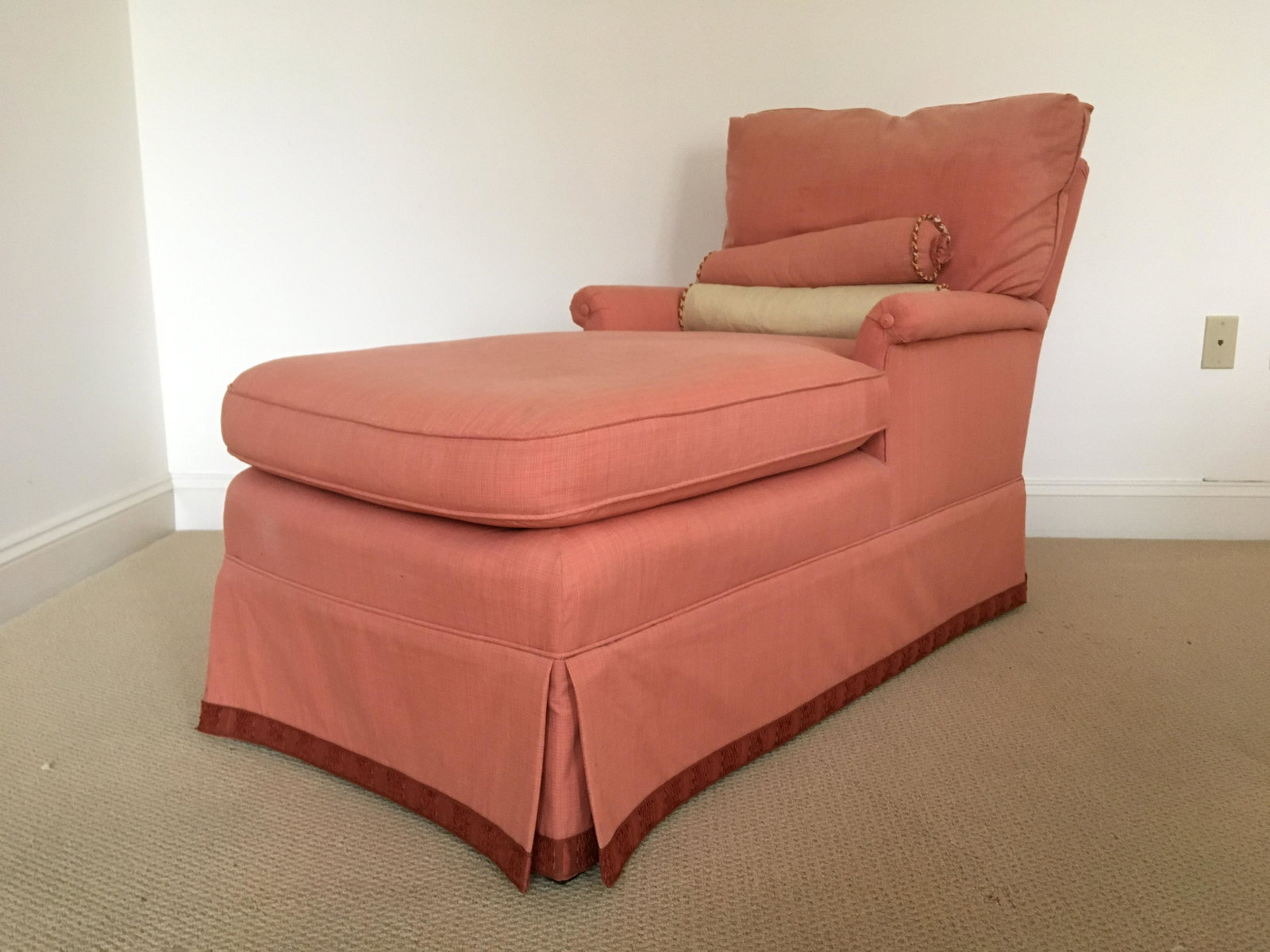 Upholstered Chaise: 34 high x 50 wide x 24 deep.