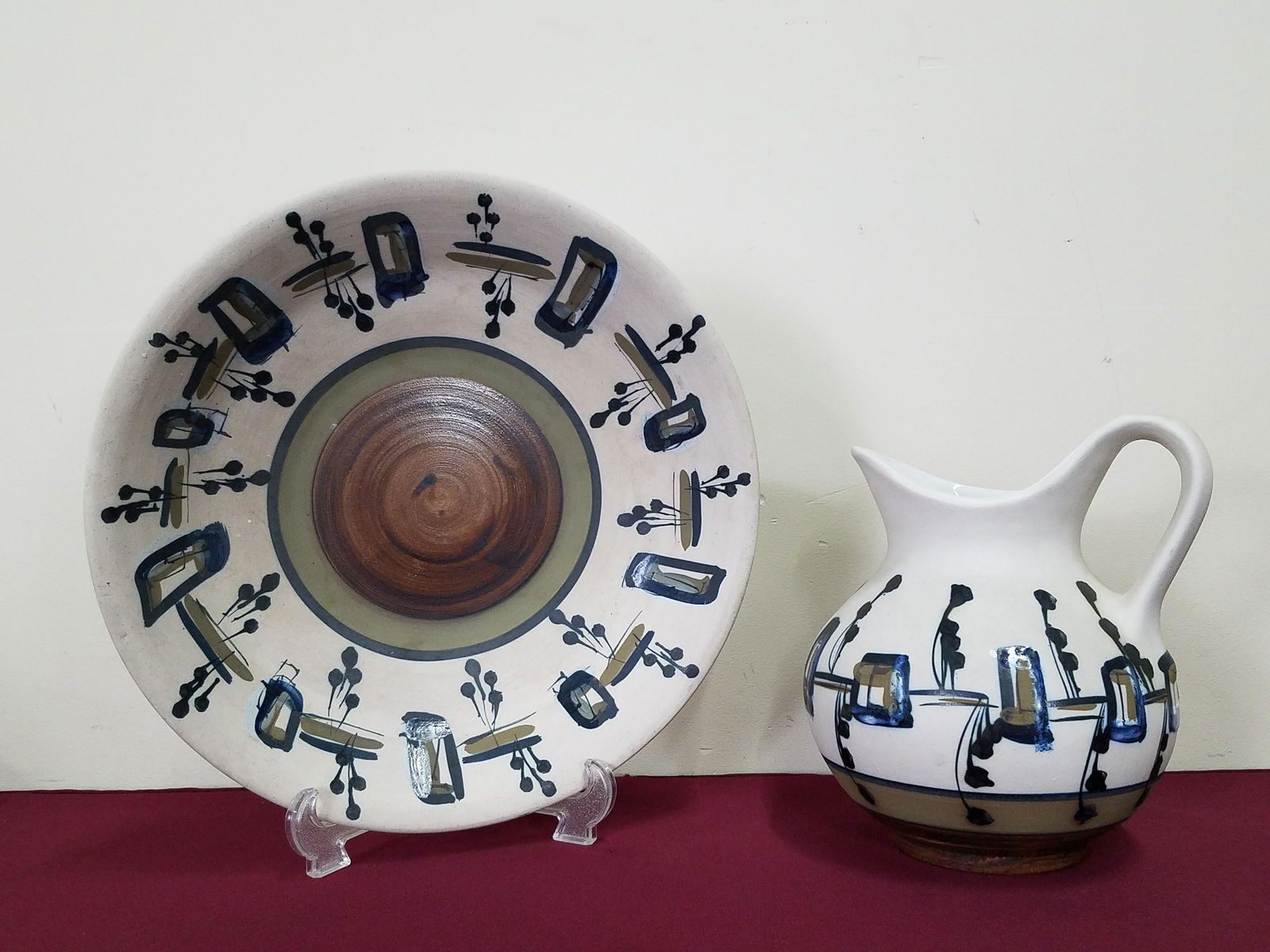 Harsa Israel Studio Ceramic Bowl and Pitcher (1 of 4)