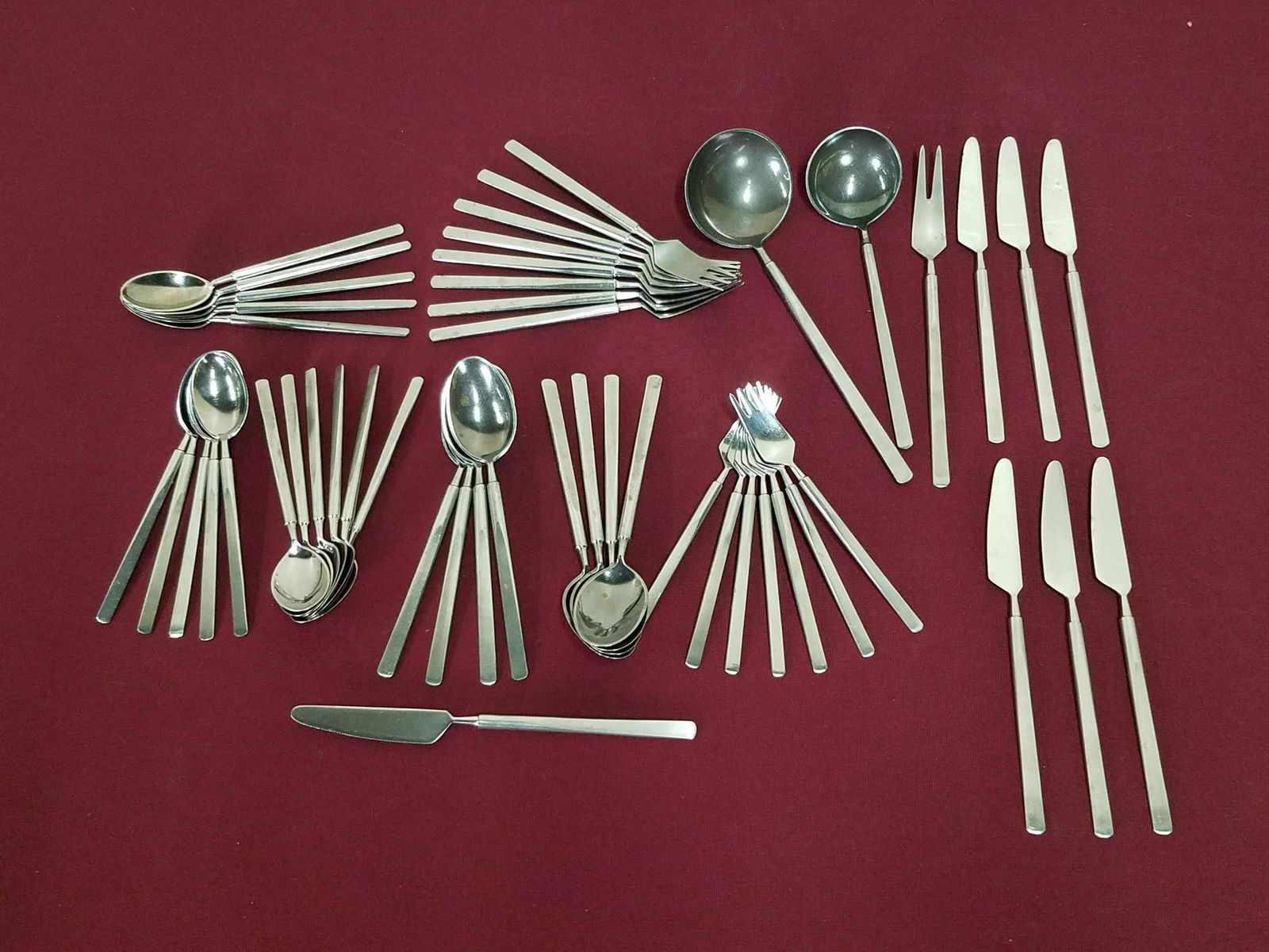 49 Pcs Erik Herlow Obelisk Coppenhagen Cutlery (1 of 3)