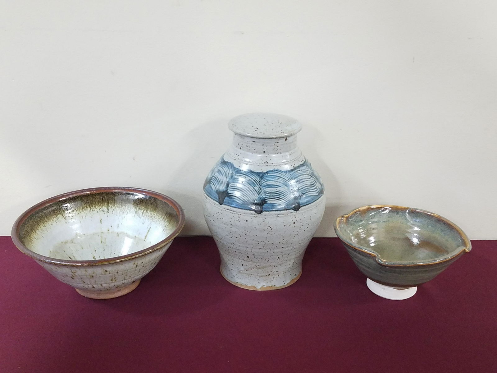 3 Pcs Studio Ceramics (1 of 4)