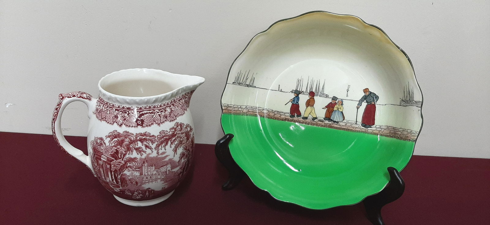 Royal Doulton Bowl and Transferware Pitcher (1 of 5)