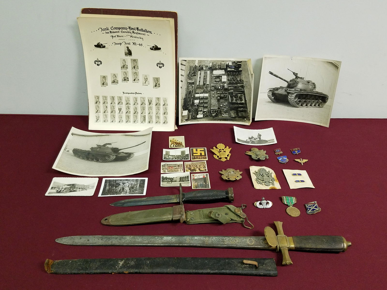 28 Pcs Collection of Military Memorabilia (1 of 16)