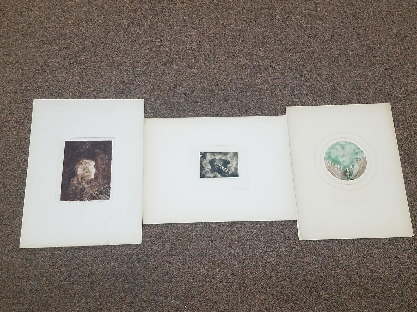 3 Henry Ames Wight Portrait and Abstract Etchings (1 of 5)