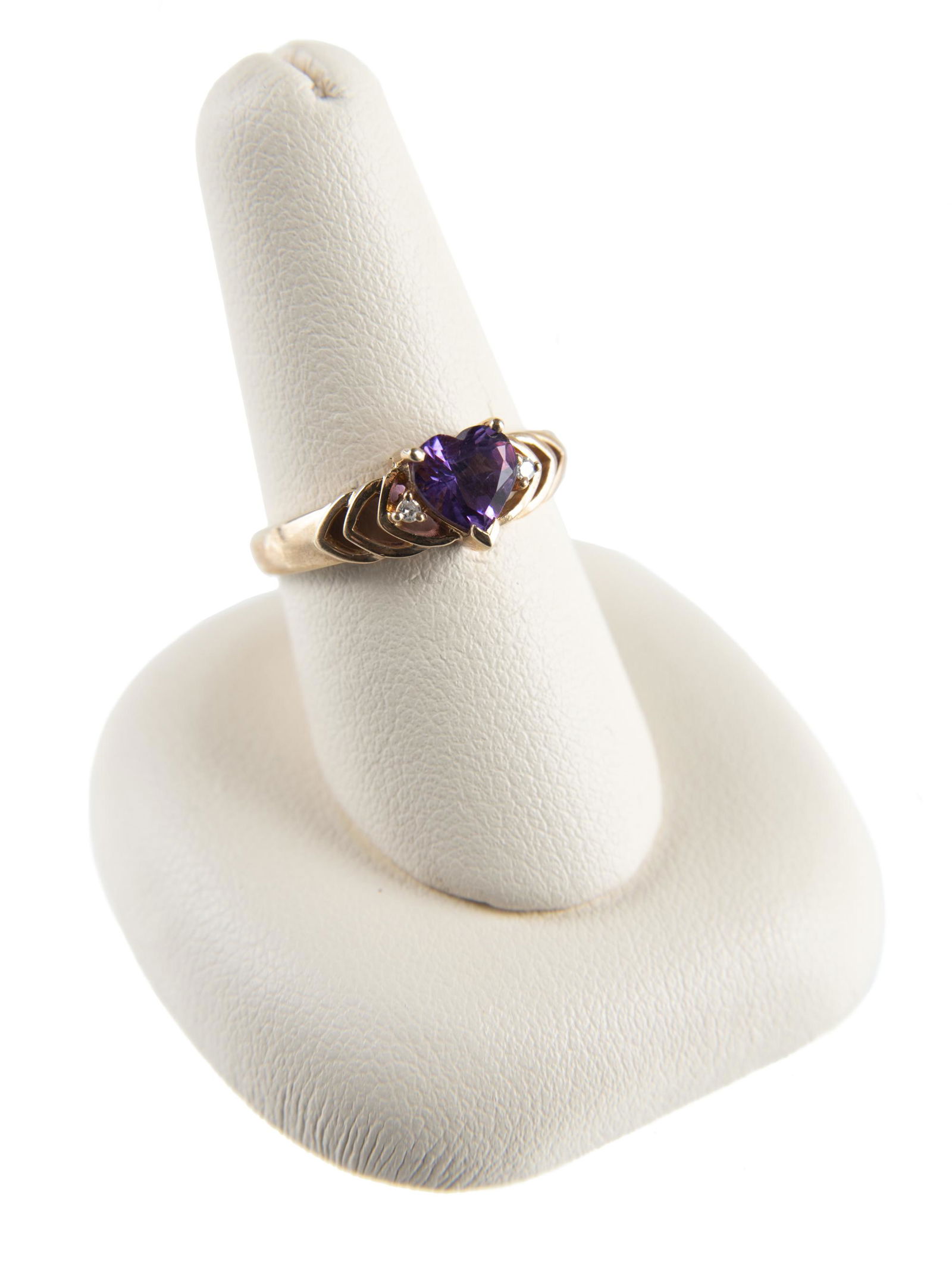 10k Diamond and Amethyst Ring (1 of 2)