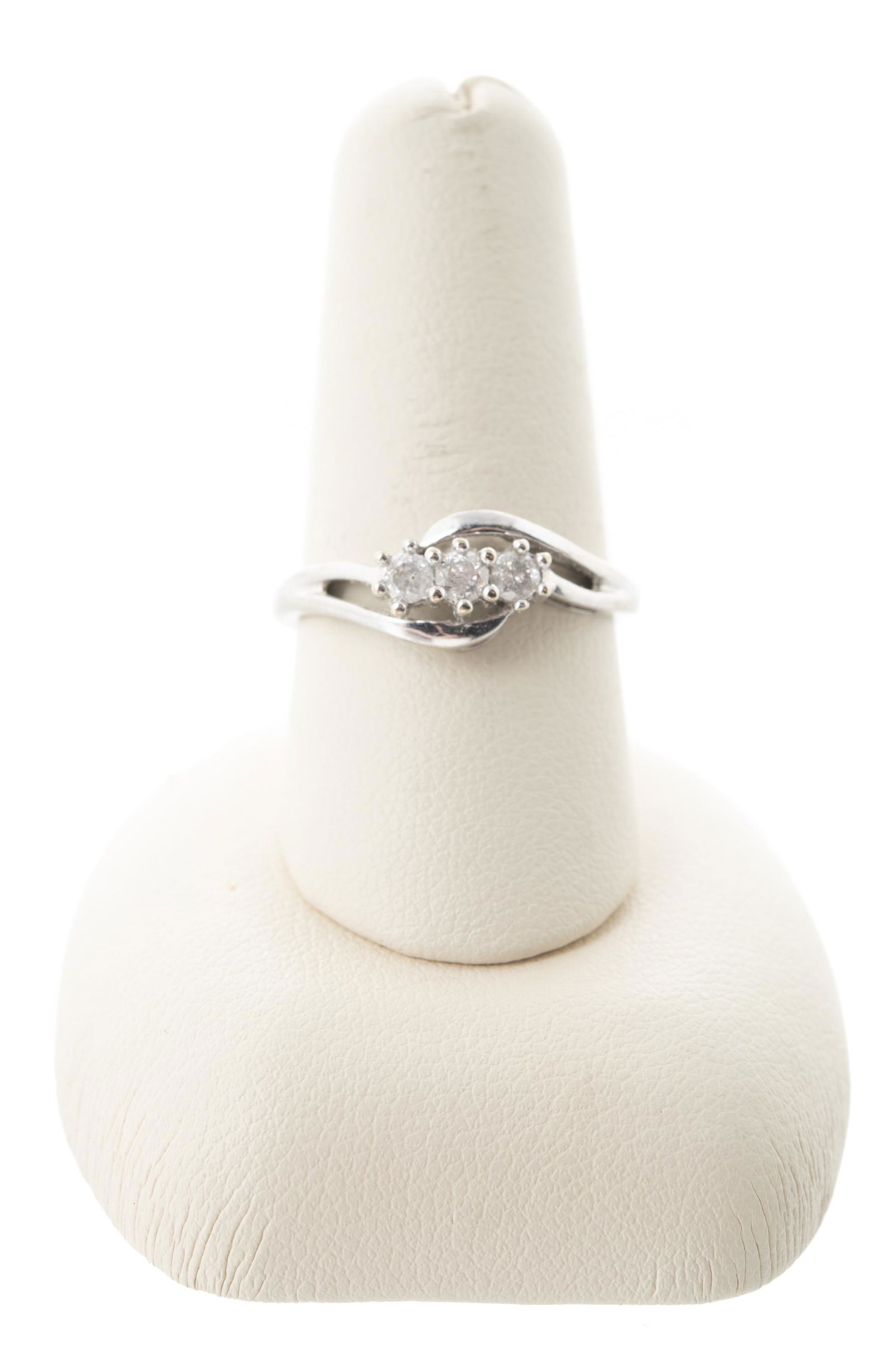 10k 3-Stone Diamond Ring (1 of 3)