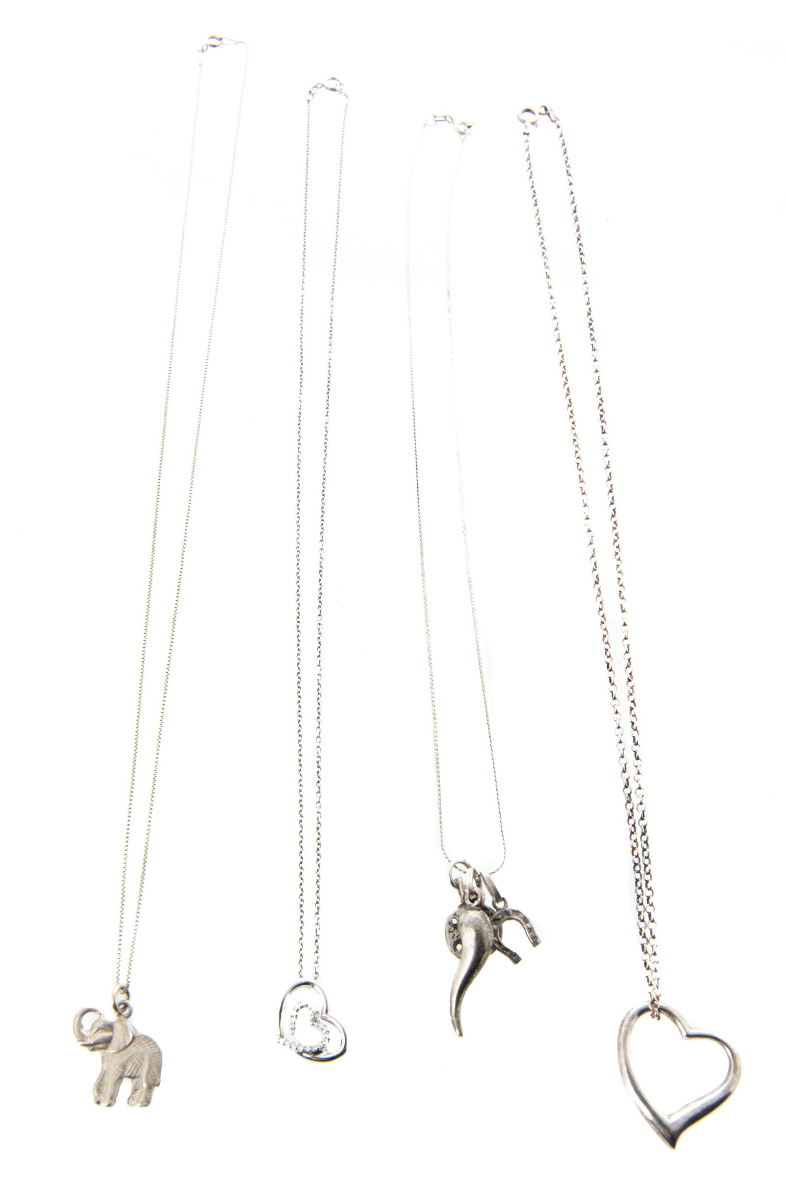 4 Sterling Pendant Necklaces (1 of 2)