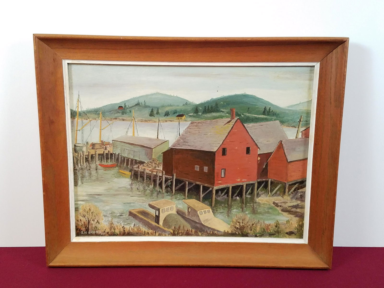R W Gross Dock Painting (1 of 3)