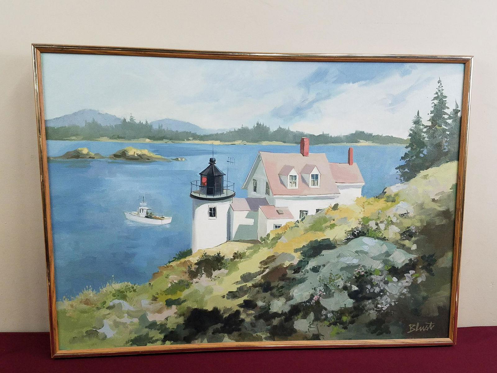Earl Blust Light House Painting (1 of 3)